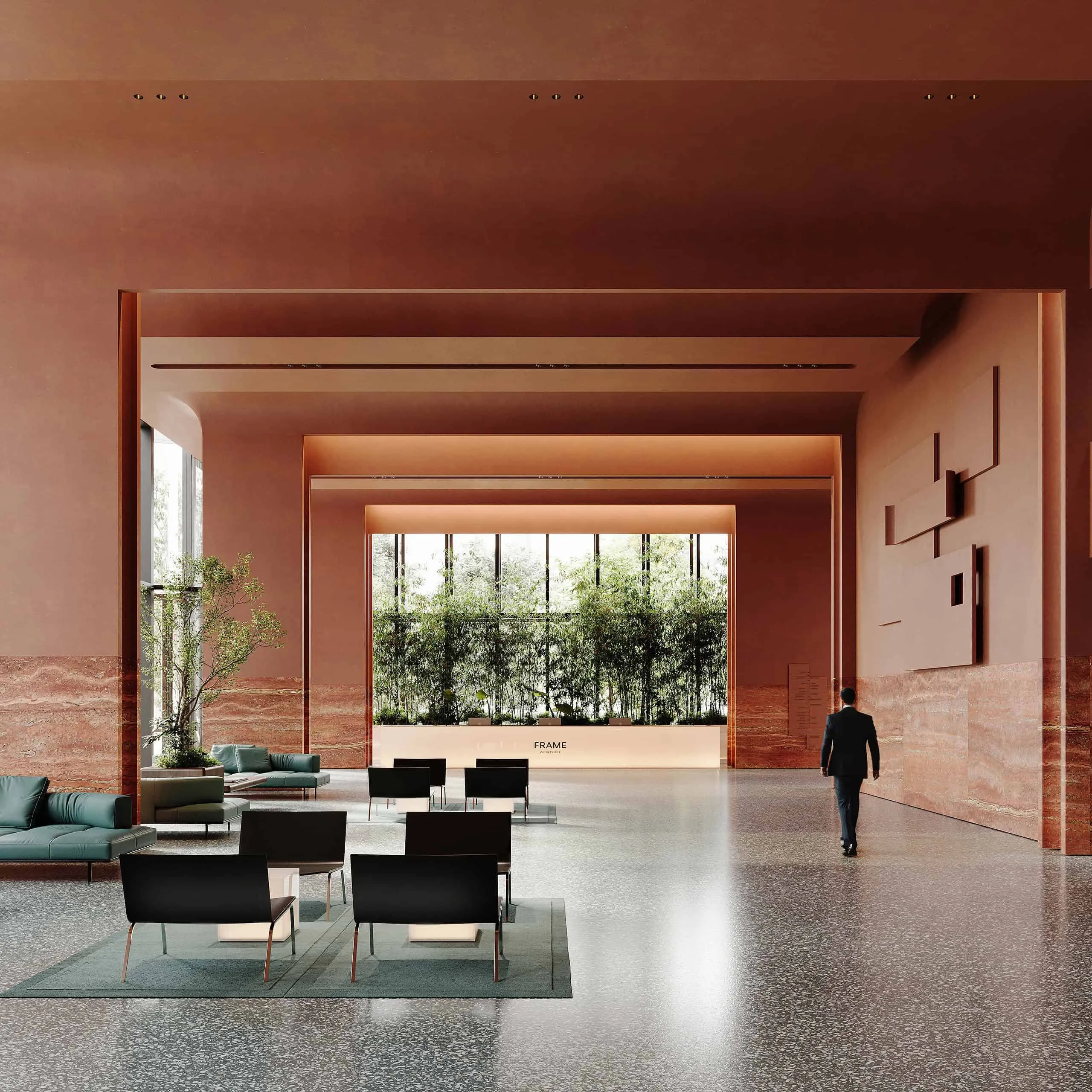 FRAME办公大厅由Babayants建筑事务所设计——莫斯科公共空间的重新定义