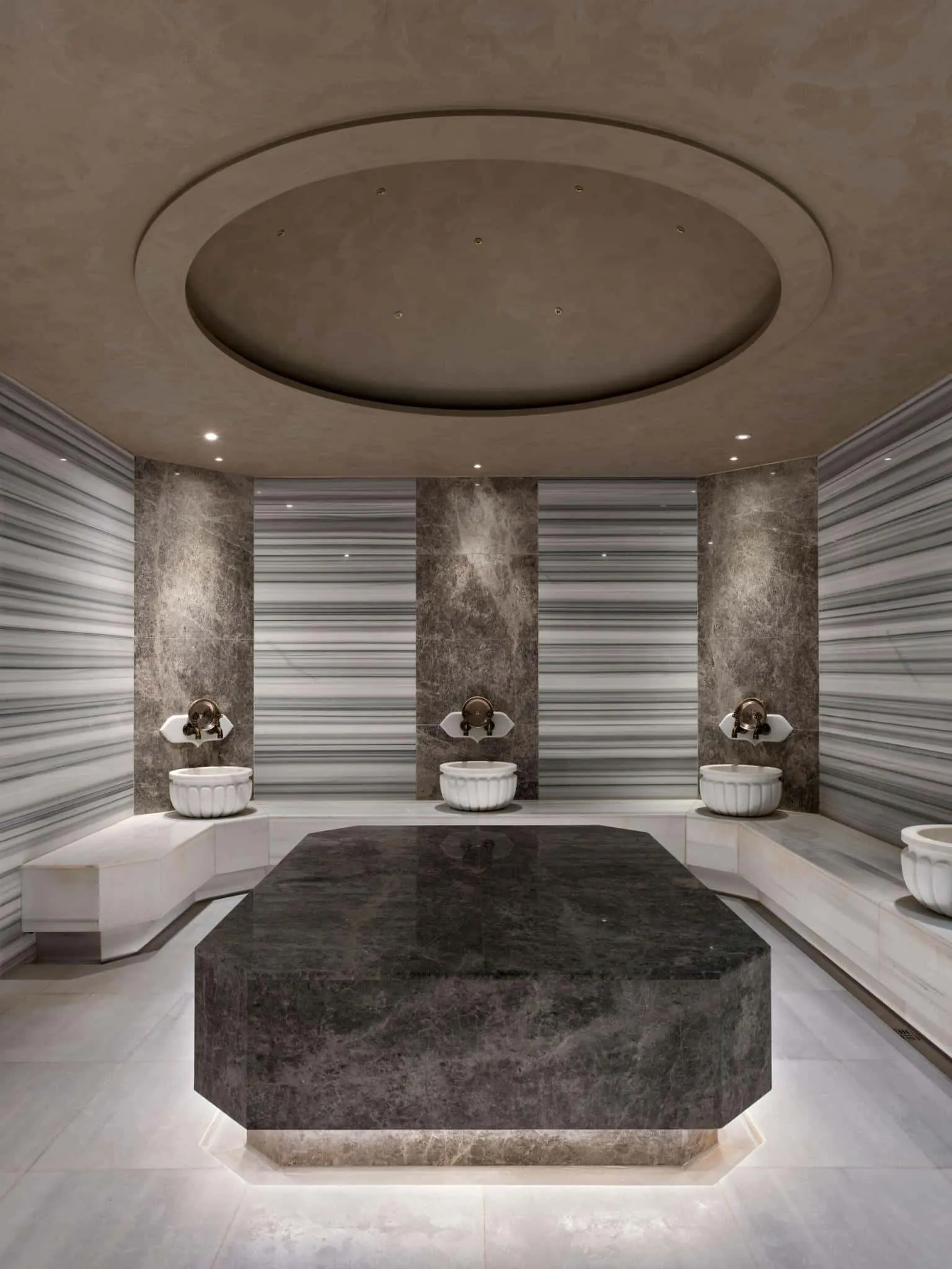 库萨达斯奢华世界酒店豪华土耳其浴室 奢华土耳其浴室配大理石内饰与传统泳池