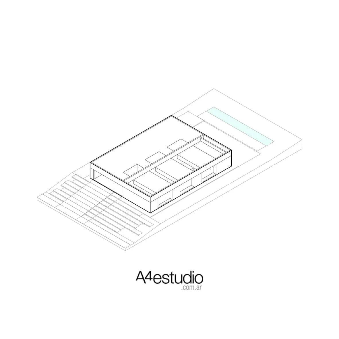 AV House由A4estudio设计：门多萨的雕塑混凝土避难所