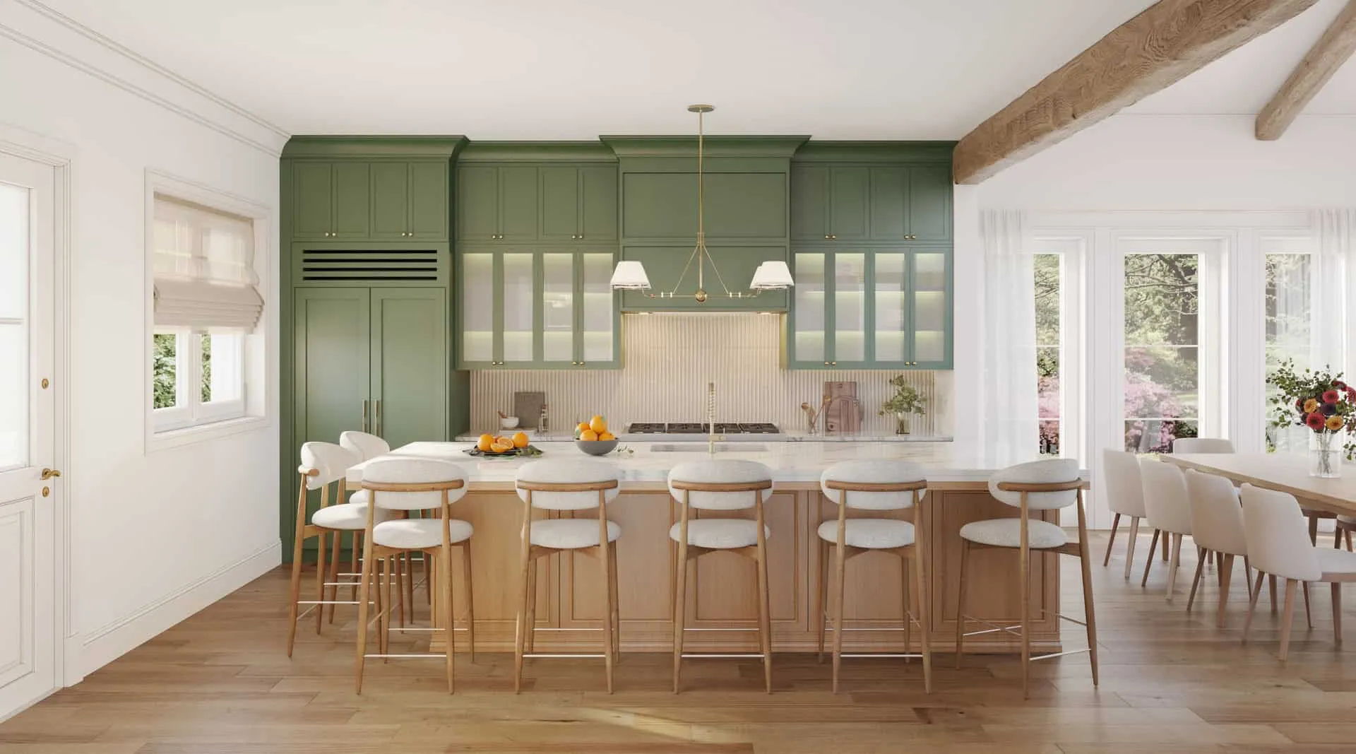 美国佛罗里达州Cabot Citrus Farms Fairway房屋的内部3D可视化，由RNDR公司创建