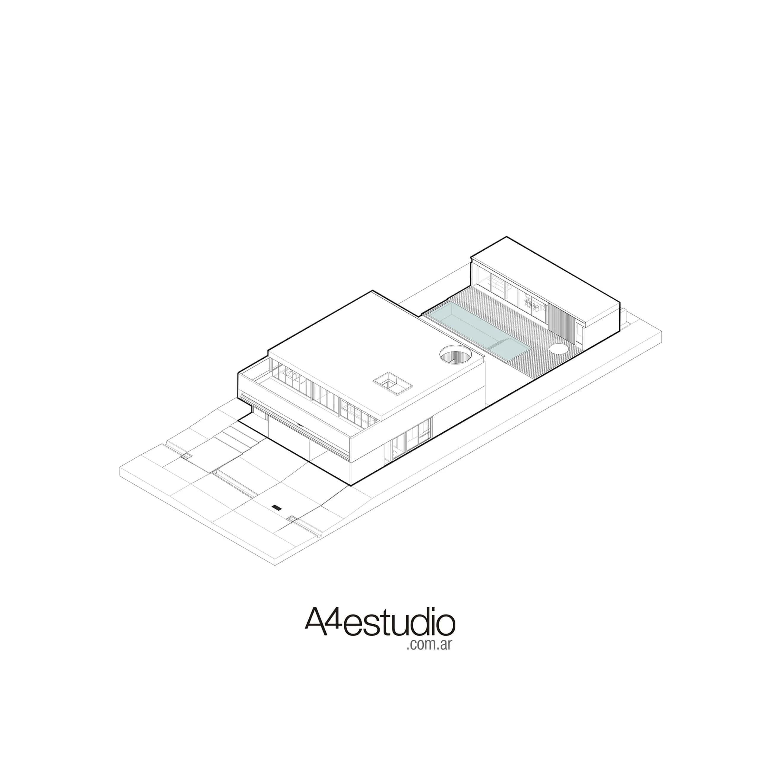 A4estudio设计的Kasa EE：门多萨阳光混凝土度假屋