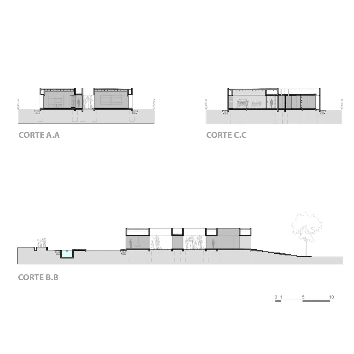 AV House由A4estudio设计：门多萨的雕塑混凝土避难所