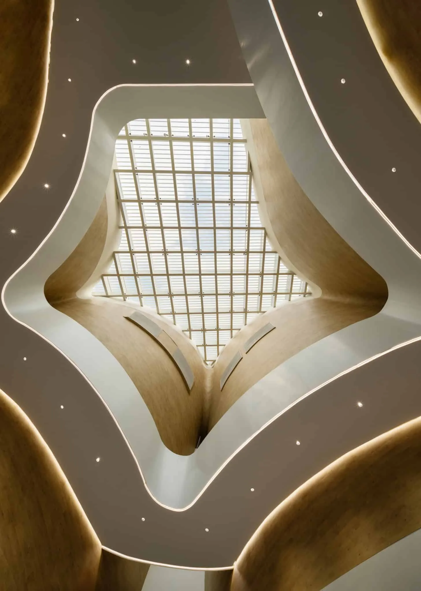 Shadows from Sunner Museum sky Soft shadows cast on wooden walls under the Sunner Museum sky