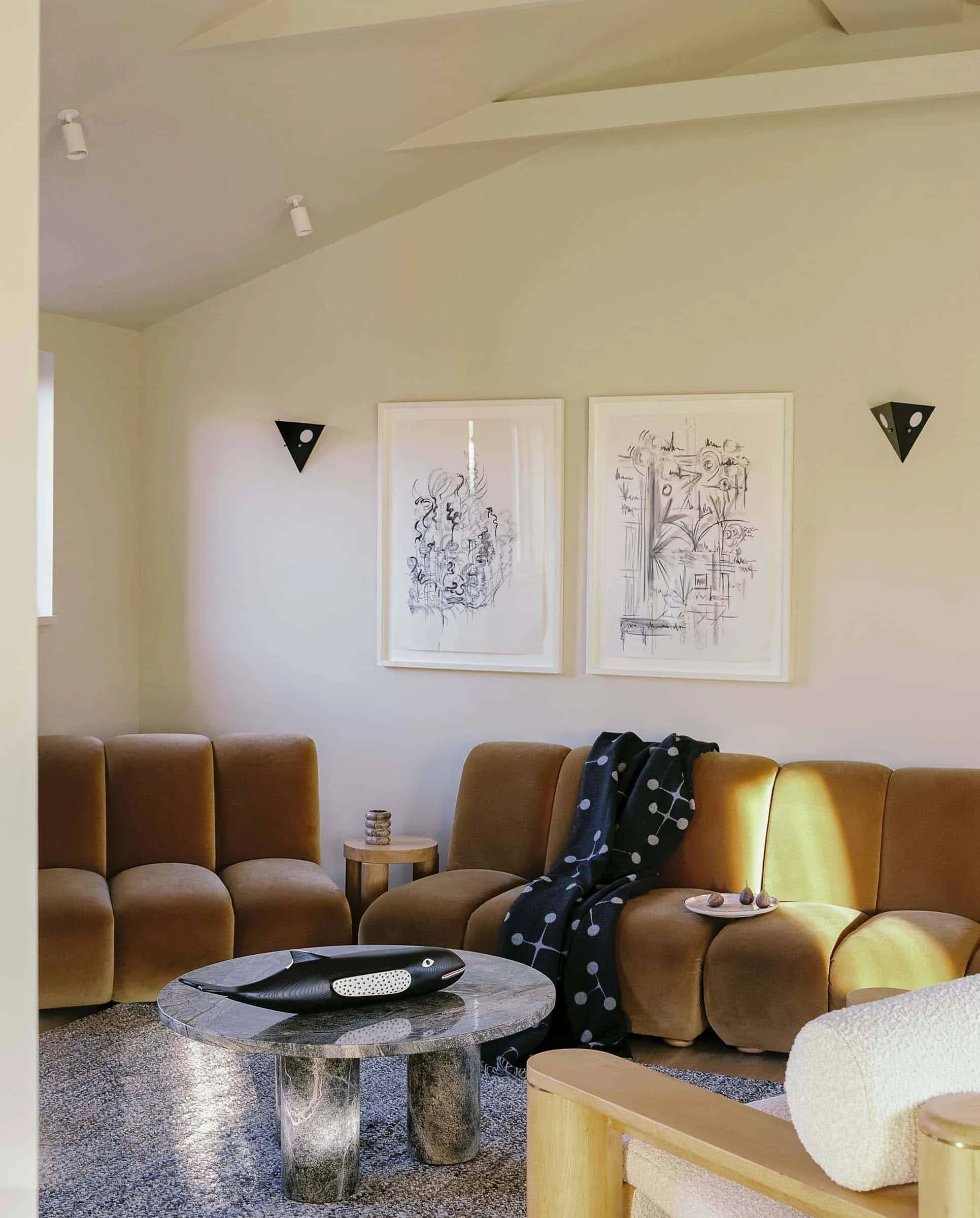 斯旺尼奇住宅客厅全景海岸景观内饰