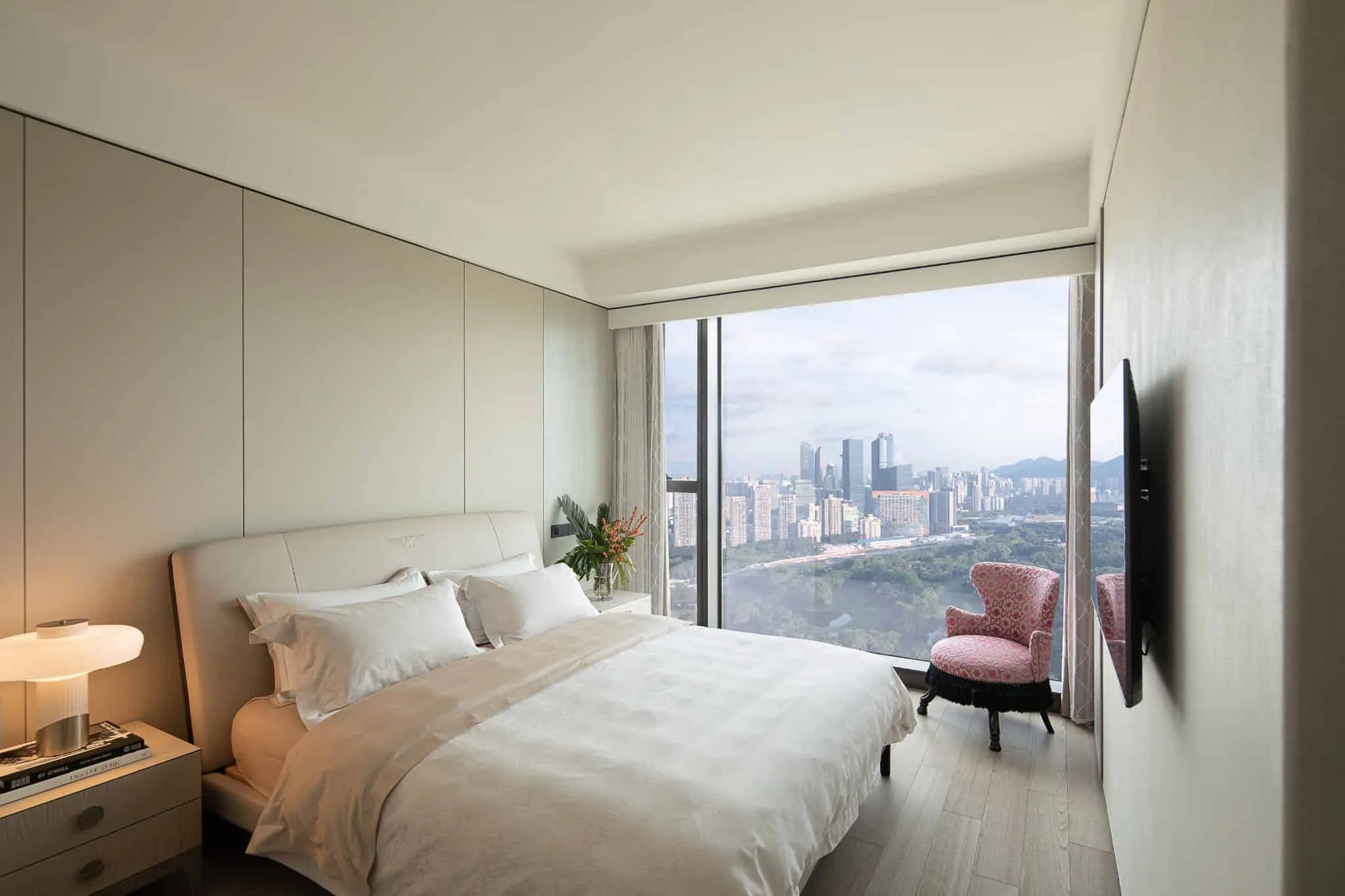 Azure Heights by BDSD Boundless Design – guest bedroom view, Shenzhen, China
