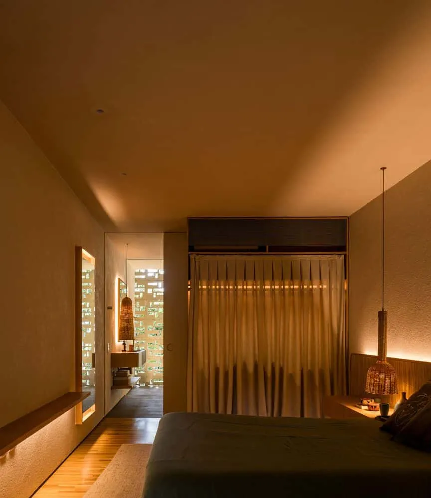 Canopy House by Studio MK27 – bedroom ensuite with view, Guarujá, Brazil