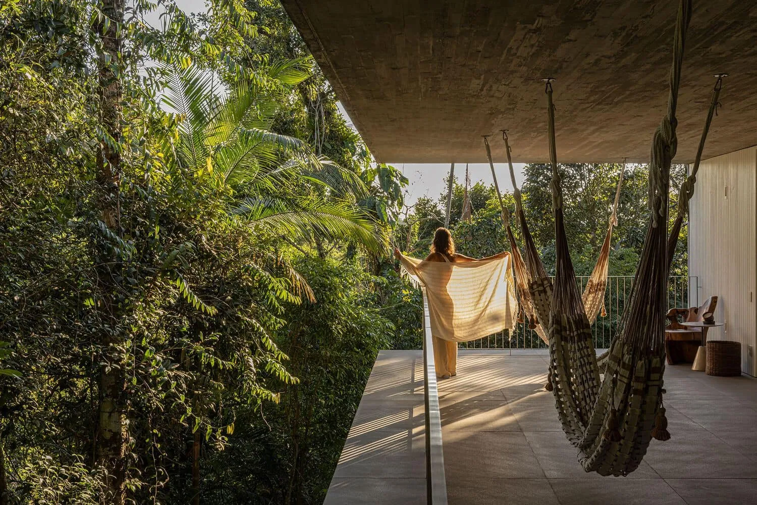Canopy House by Studio MK27 – balcony hammocks with forest view, Guarujá, Brazil