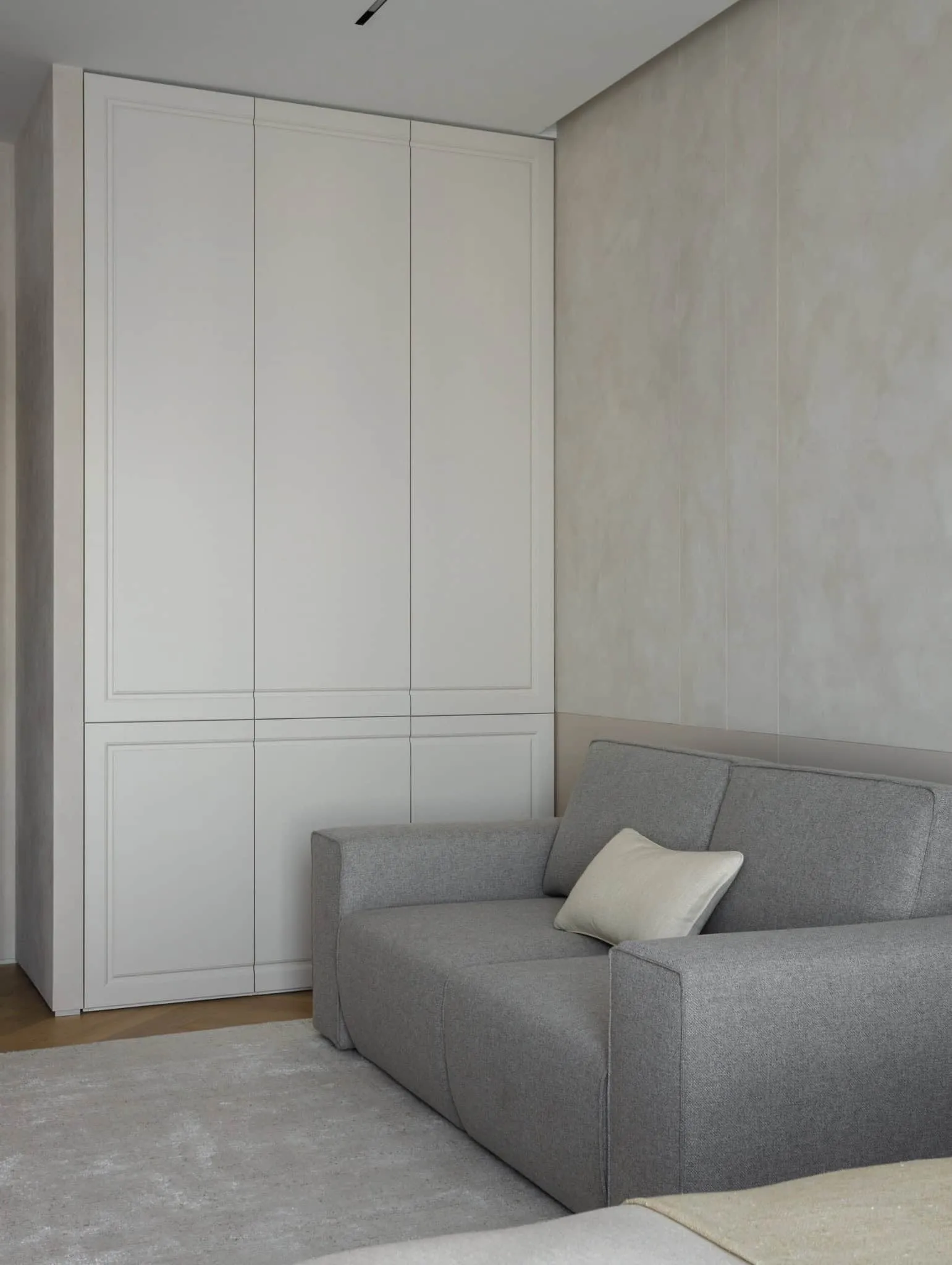 尤莉亚·斯塔里科娃私人客房沙发与衣柜