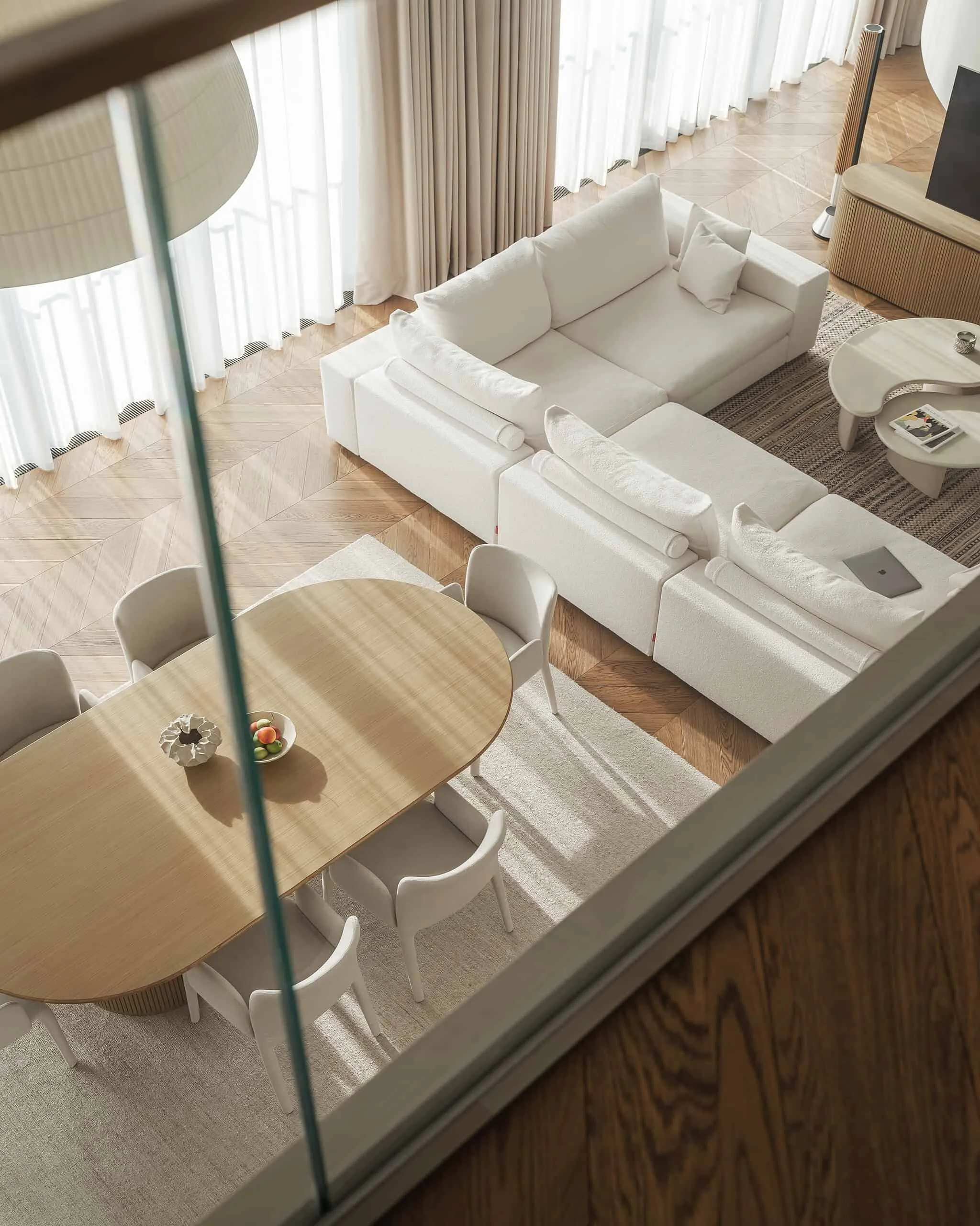 Penthouse in the Clouds Nain Residence by KNKO Architecture Studio — 240 m² Apartment in Moscow