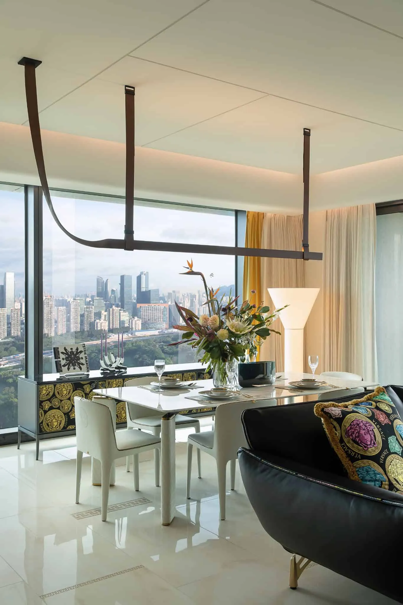 Azure Heights pendant light detail by BDSD Boundless Design, Shenzhen, China