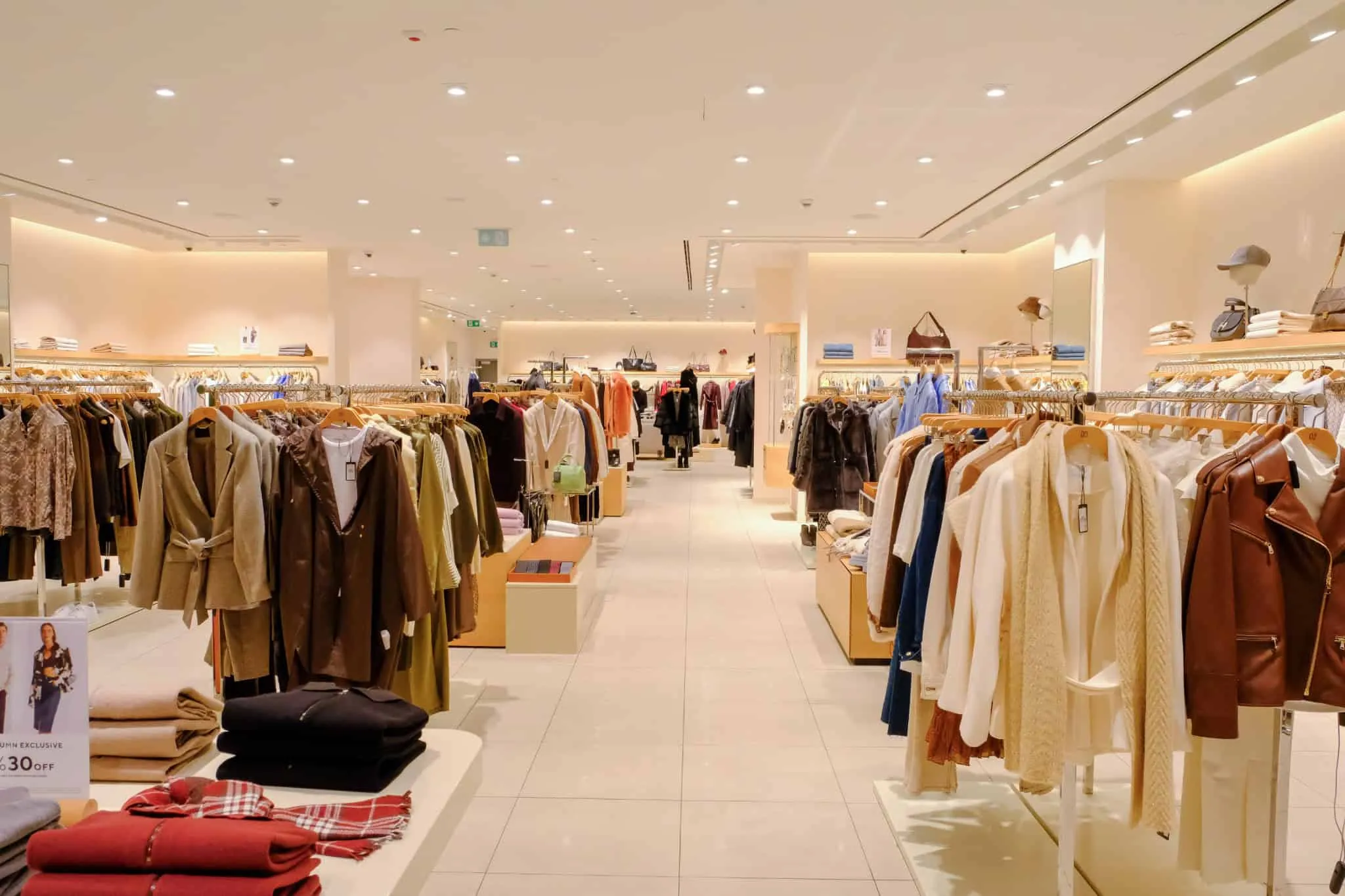 Central aisle of NetWork Stores by Boytorun Architects in Turkey