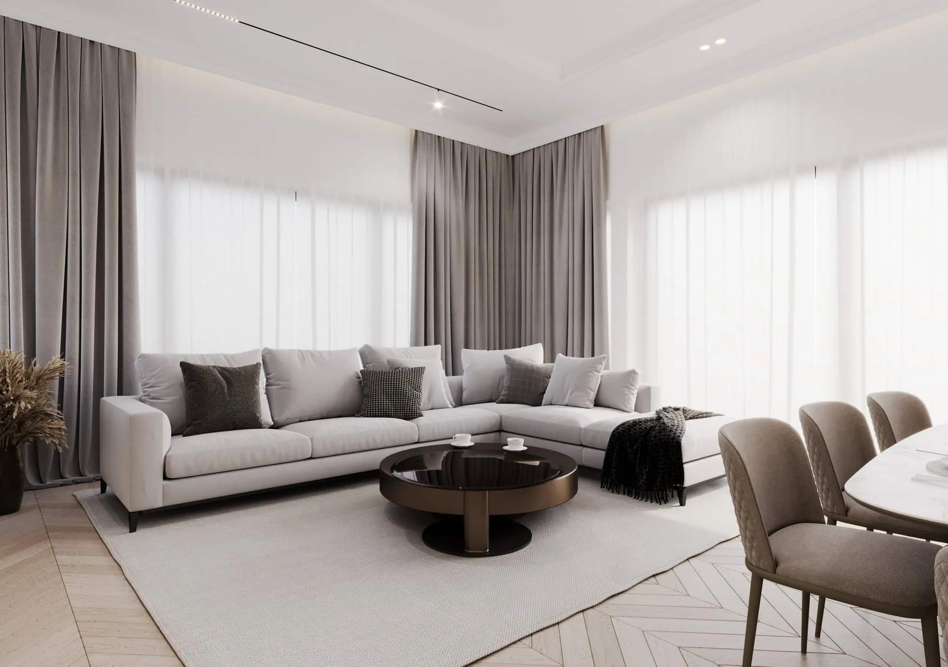 雅沃兹涅 kaim.work 家庭住宅，客厅沙发，雅沃兹涅