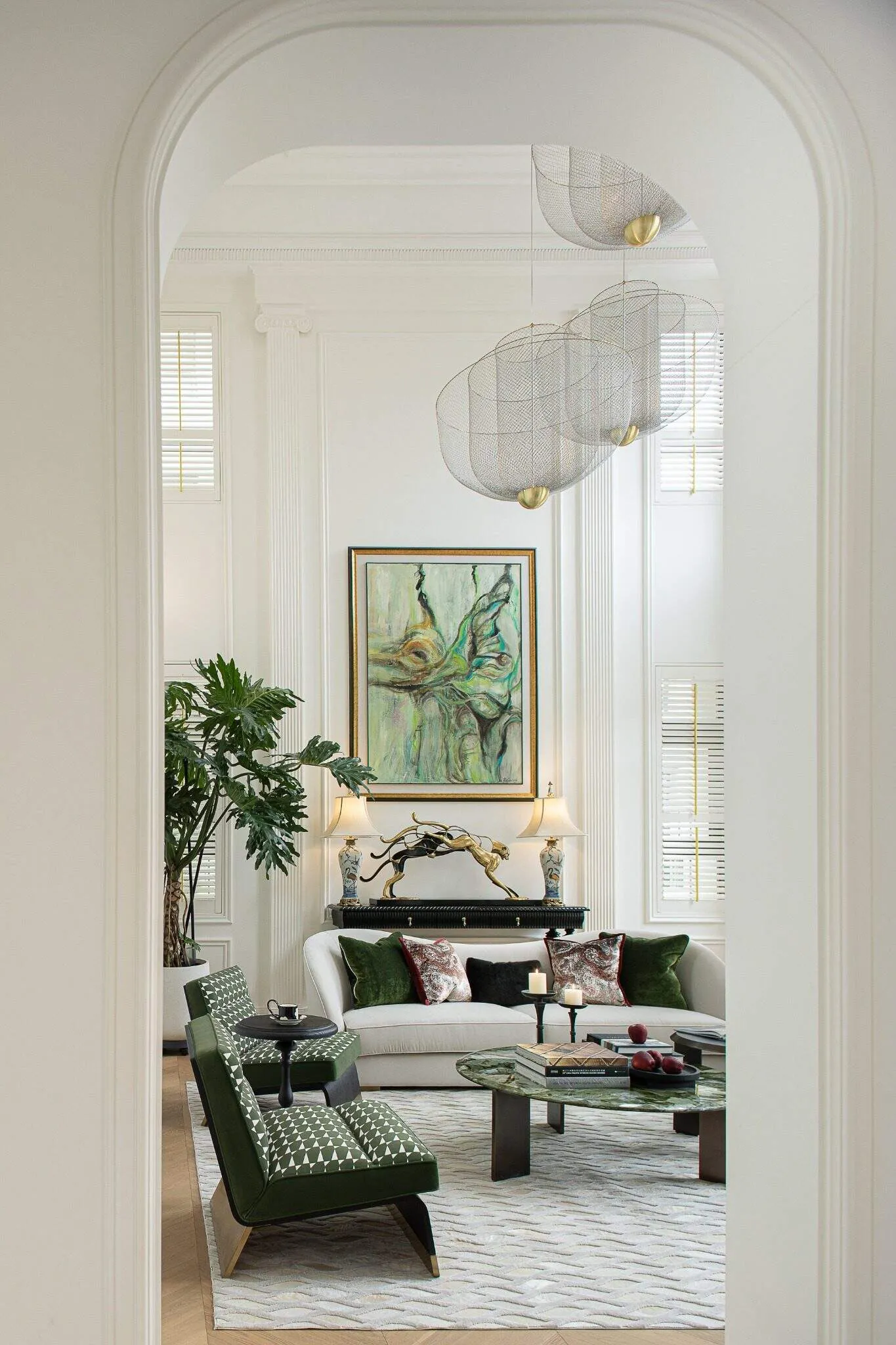 Crepuscule Manor 由 BDSD Boundless Design 设计 —— 东莞客厅拱门视角