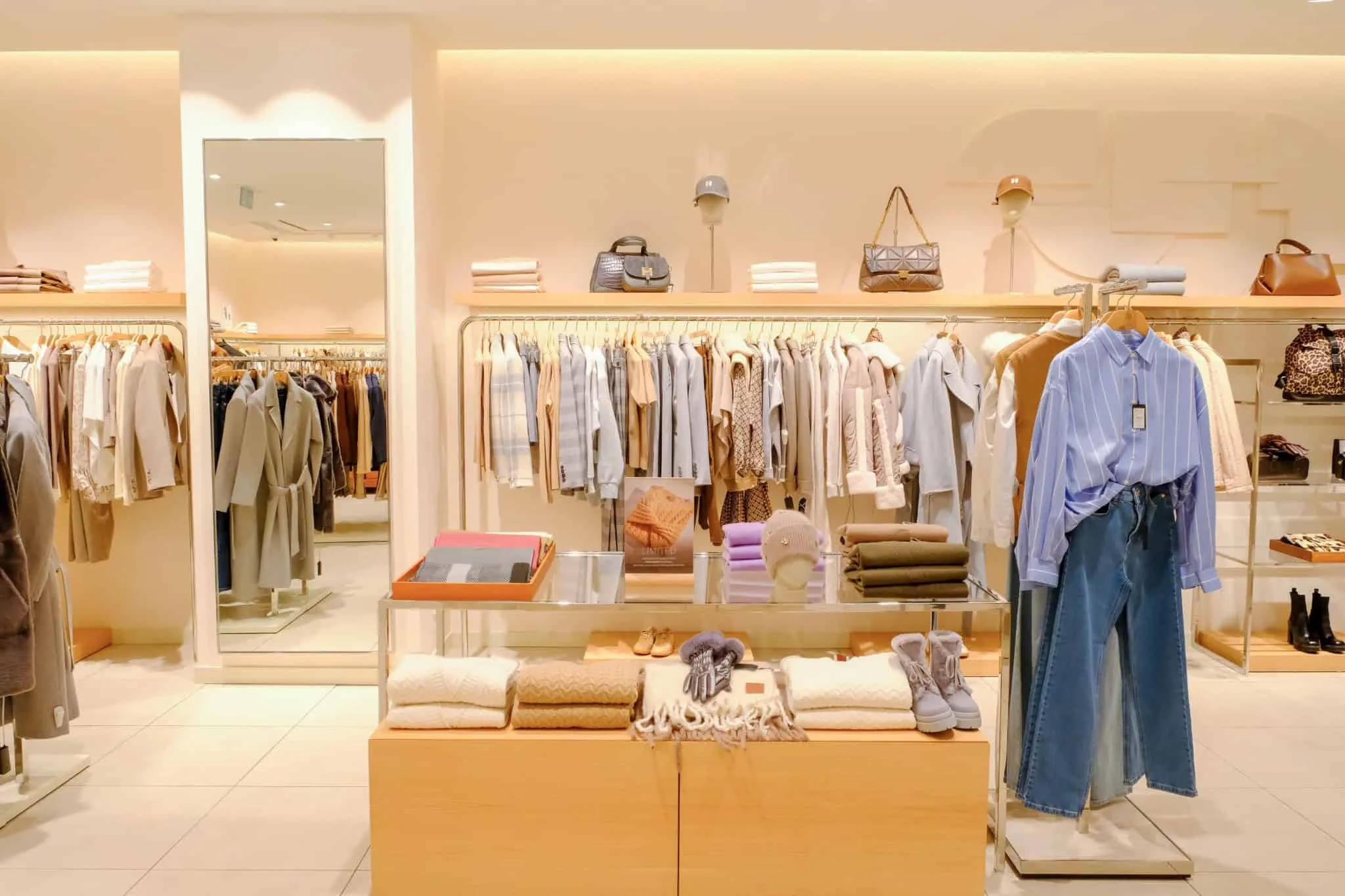 Women's neutral section of NetWork Stores by Boytorun Architects in Turkey