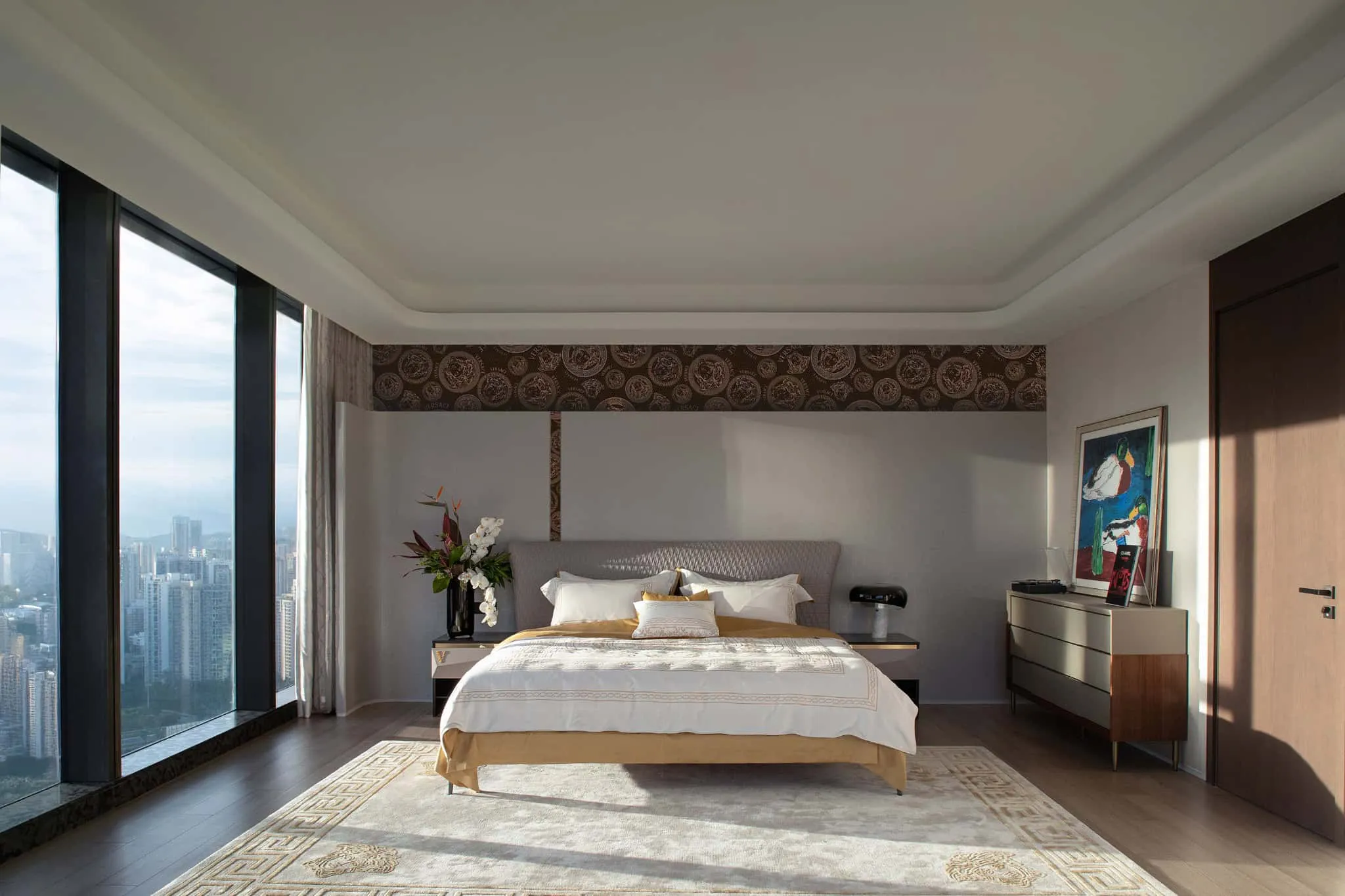 Azure Heights bedroom master wide view by BDSD Boundless Design, Shenzhen, China