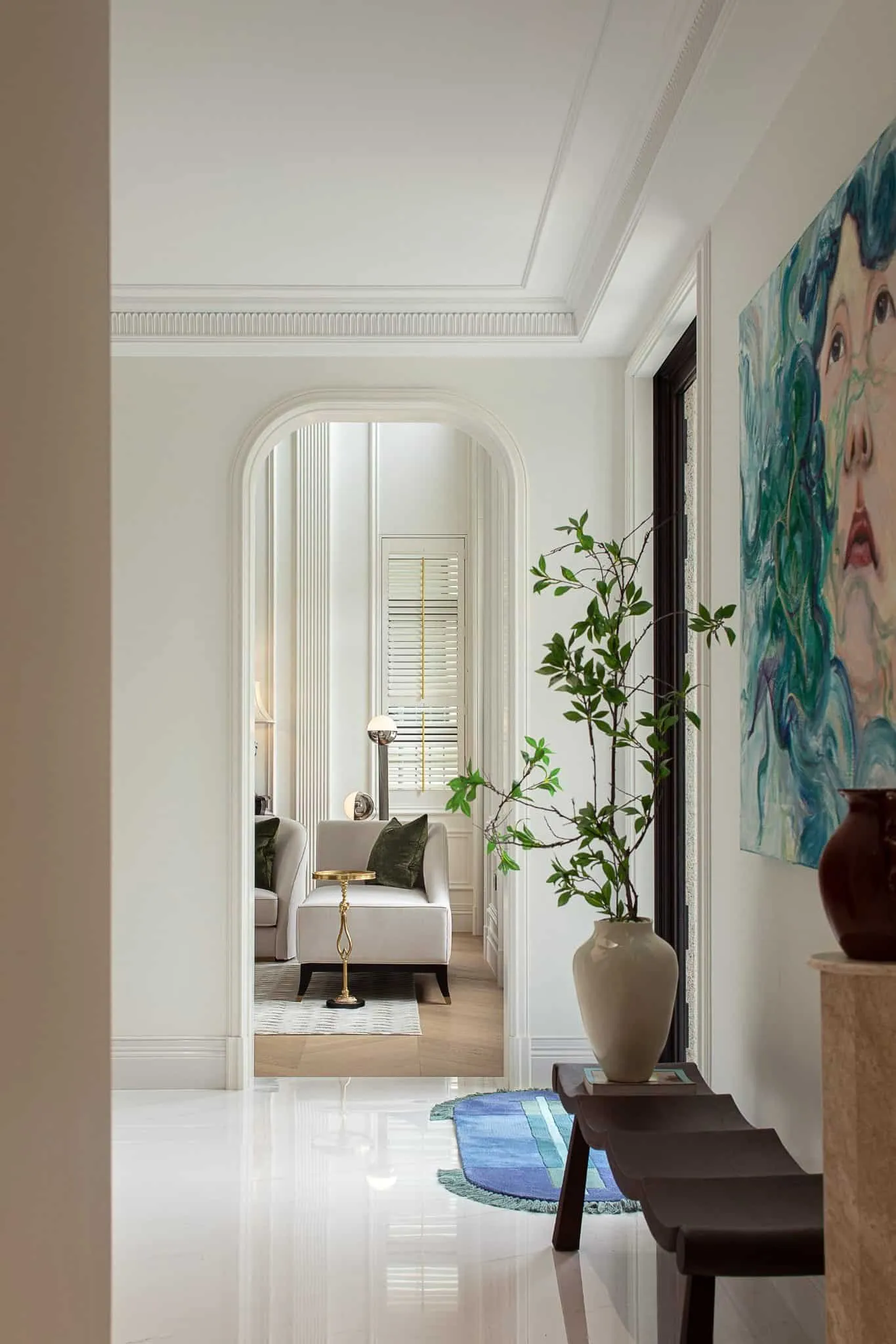 Crepuscule Manor 由 BDSD Boundless Design 设计 —— 东莞走廊拱门俯瞰生活空间