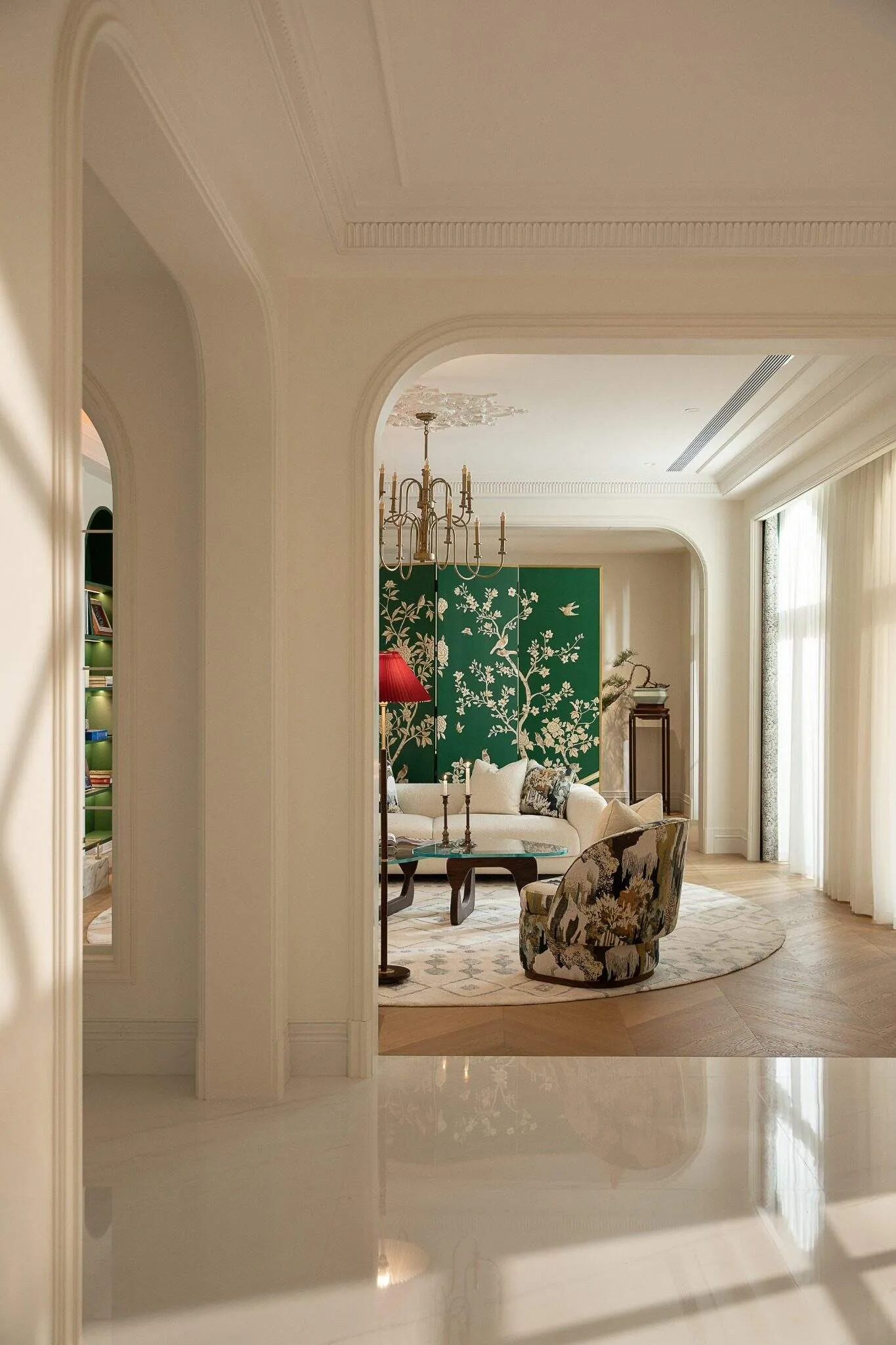 Crepuscule Manor 由 BDSD Boundless Design 设计 —— 东莞的拱形大厅俯瞰生活空间