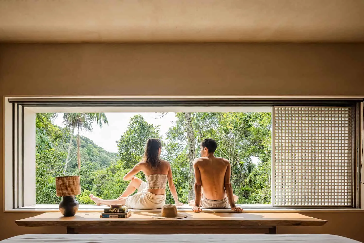 Canopy House by Studio MK27 – bedroom window with forest view, Guarujá, Brazil