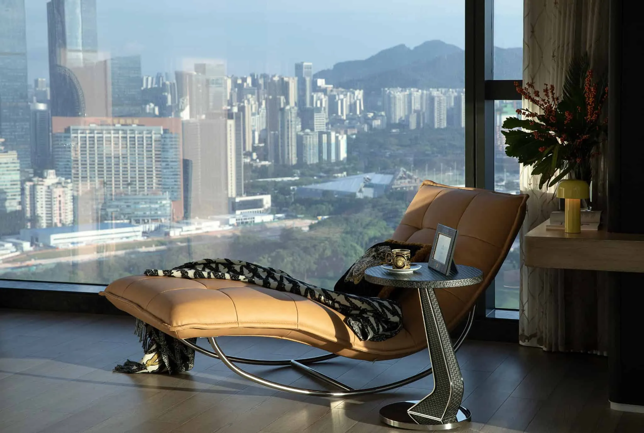 Azure Heights chaise lounge city view by BDSD Boundless Design, Shenzhen, China