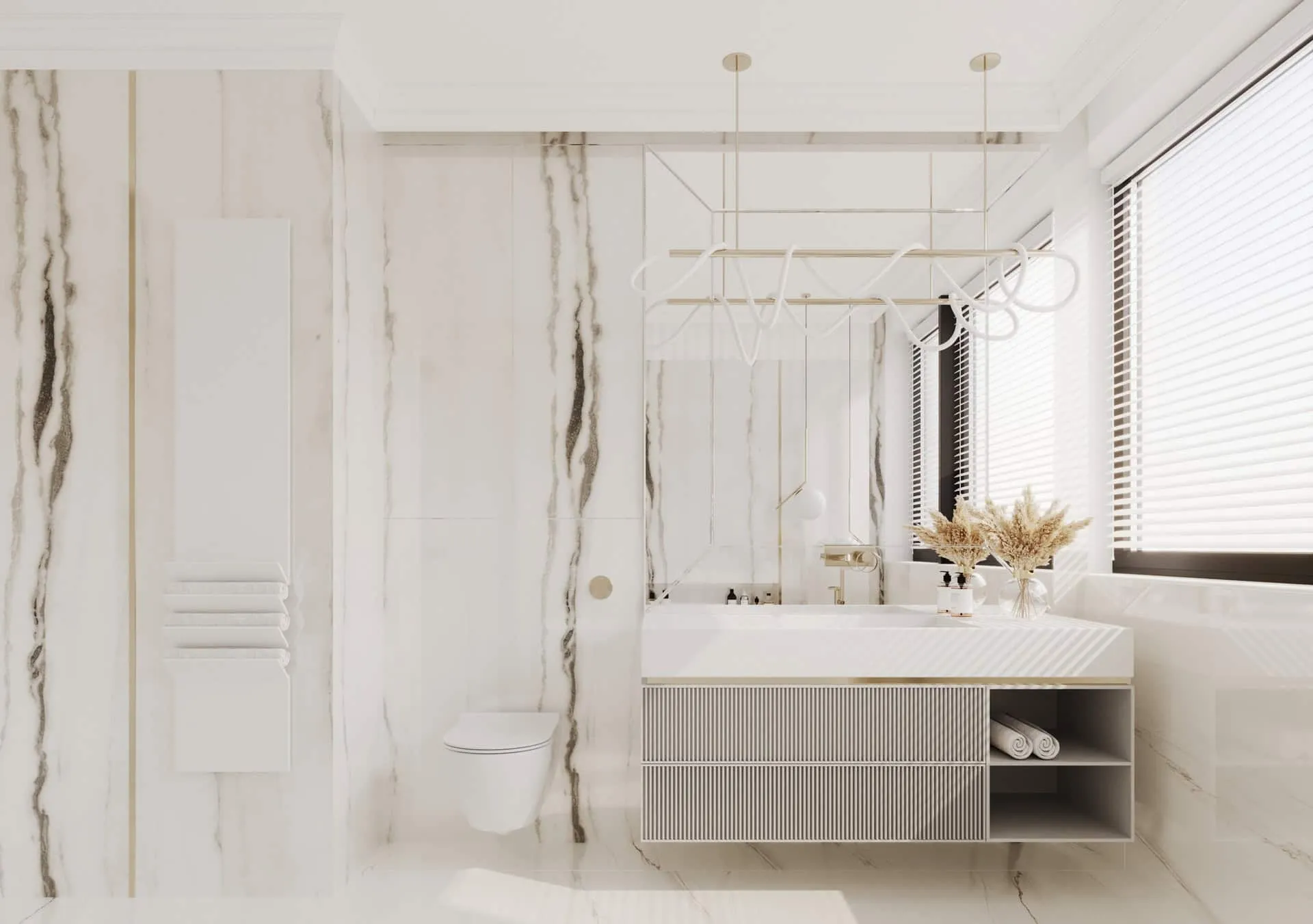 雅沃兹涅 kaim.work 家庭住宅，浴室卫生间区域，雅沃兹涅