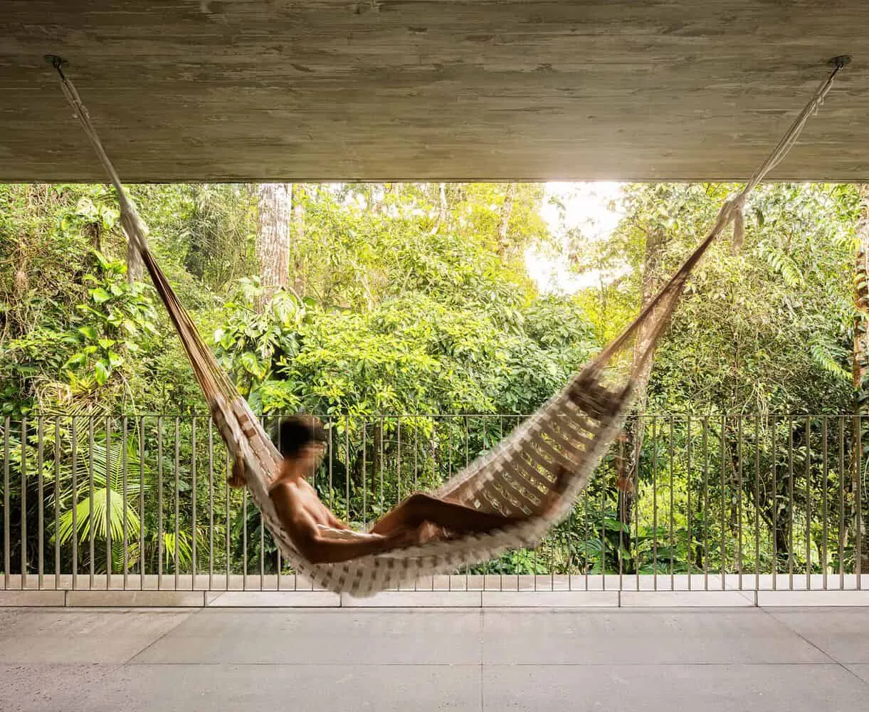 Canopy House by Studio MK27 – hammock veranda surrounded by forest, Guarujá, Brazil