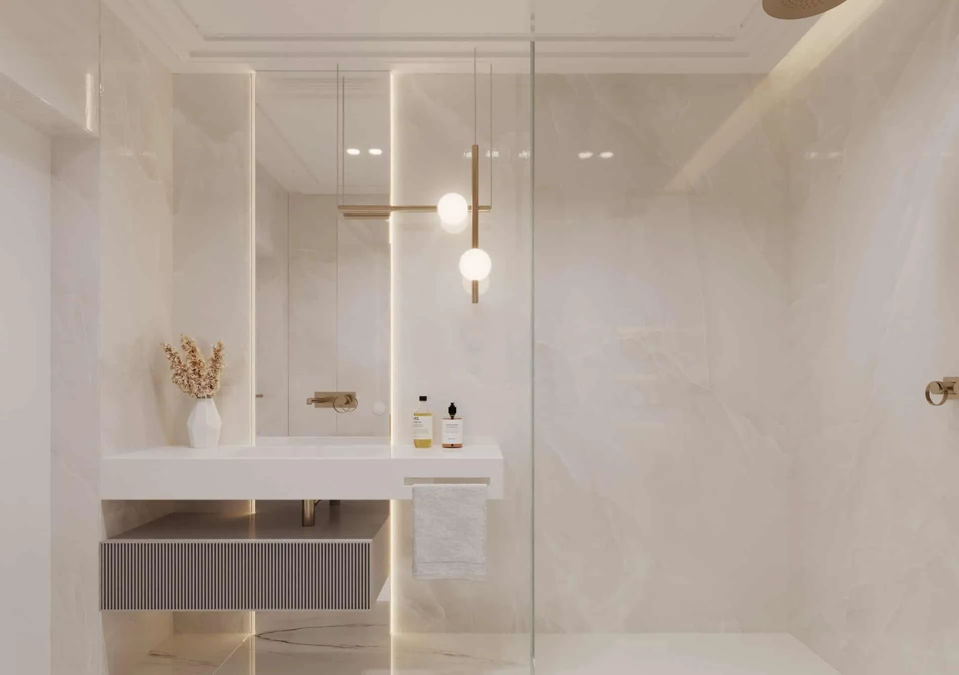 雅沃兹涅 kaim.work 家庭住宅，客用浴室卫生间区域，雅沃兹涅