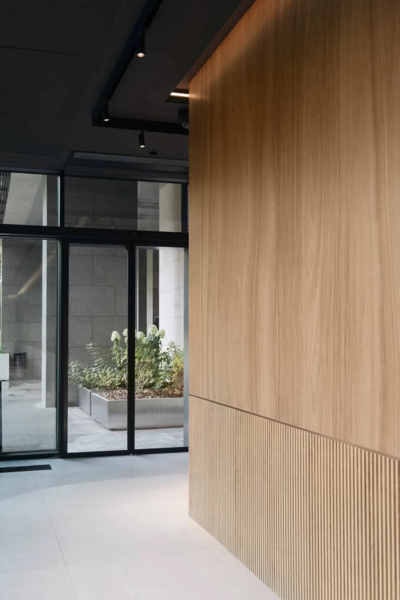 RIVER by VSA.studio, wooden panel finish detail, Moscow, Russia