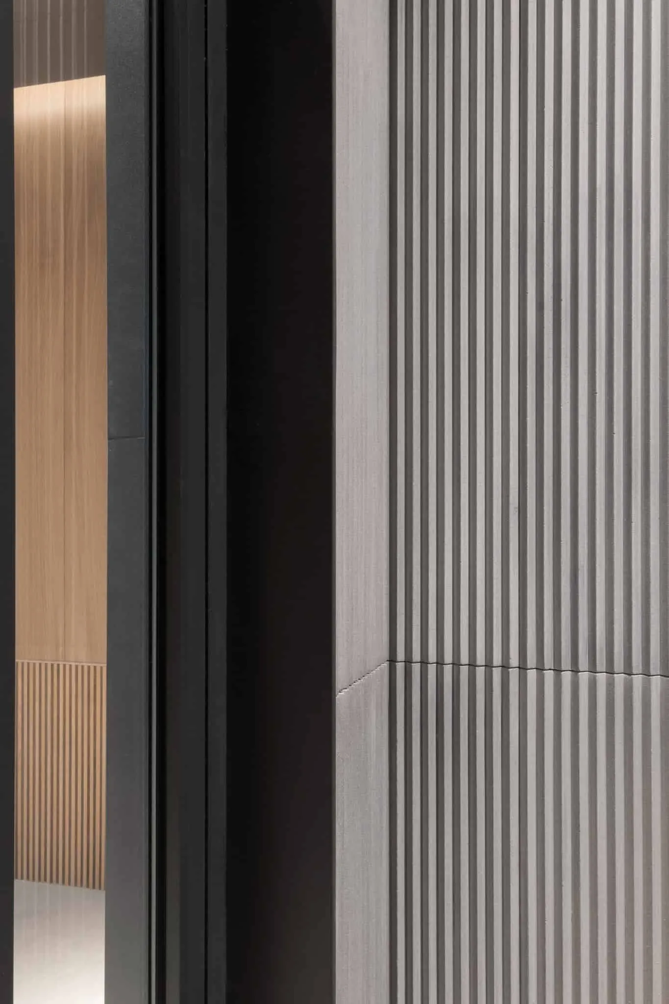 RIVER by VSA.studio, corridor wall texture detail, Moscow, Russia