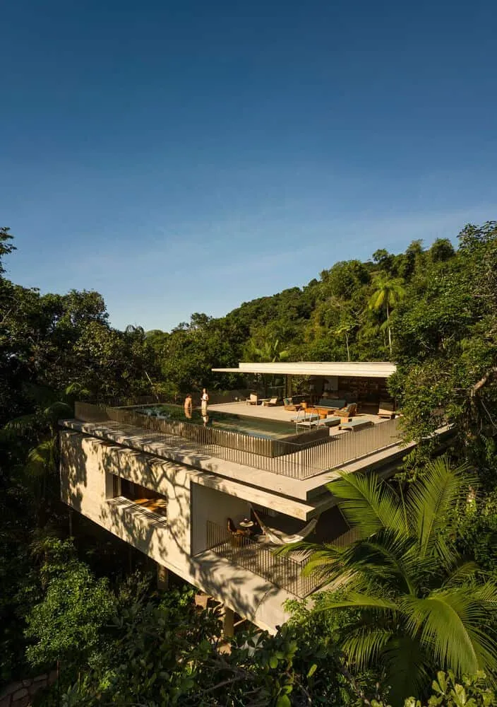 Canopy House by Studio MK27 – aerial pool terrace, Guarujá, Brazil