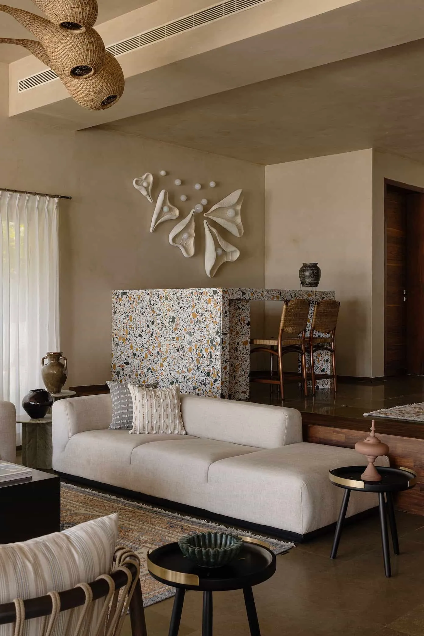 Kota石材地板和手工纹理处理