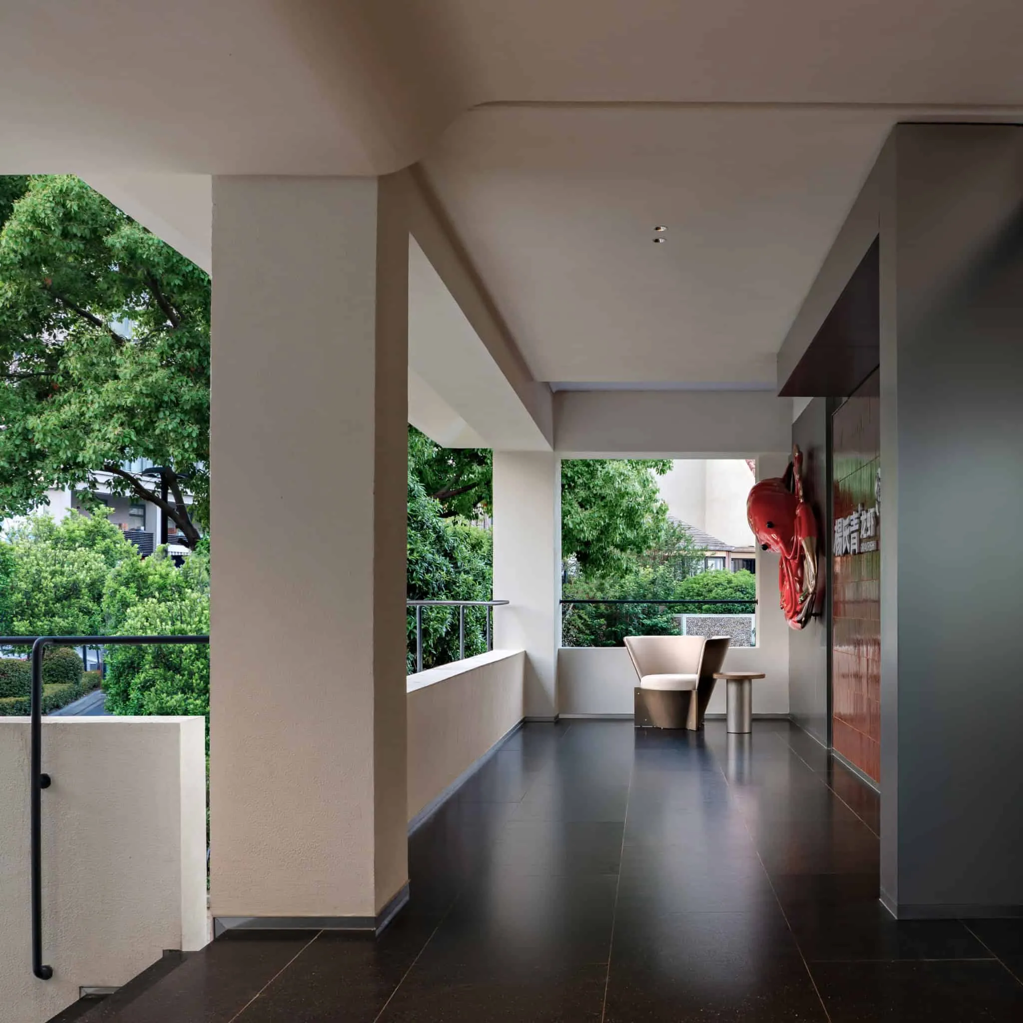 Yang Sin Lobster · Bai Jia Hu, by IN.X — terrace seating area, Nanjing, China