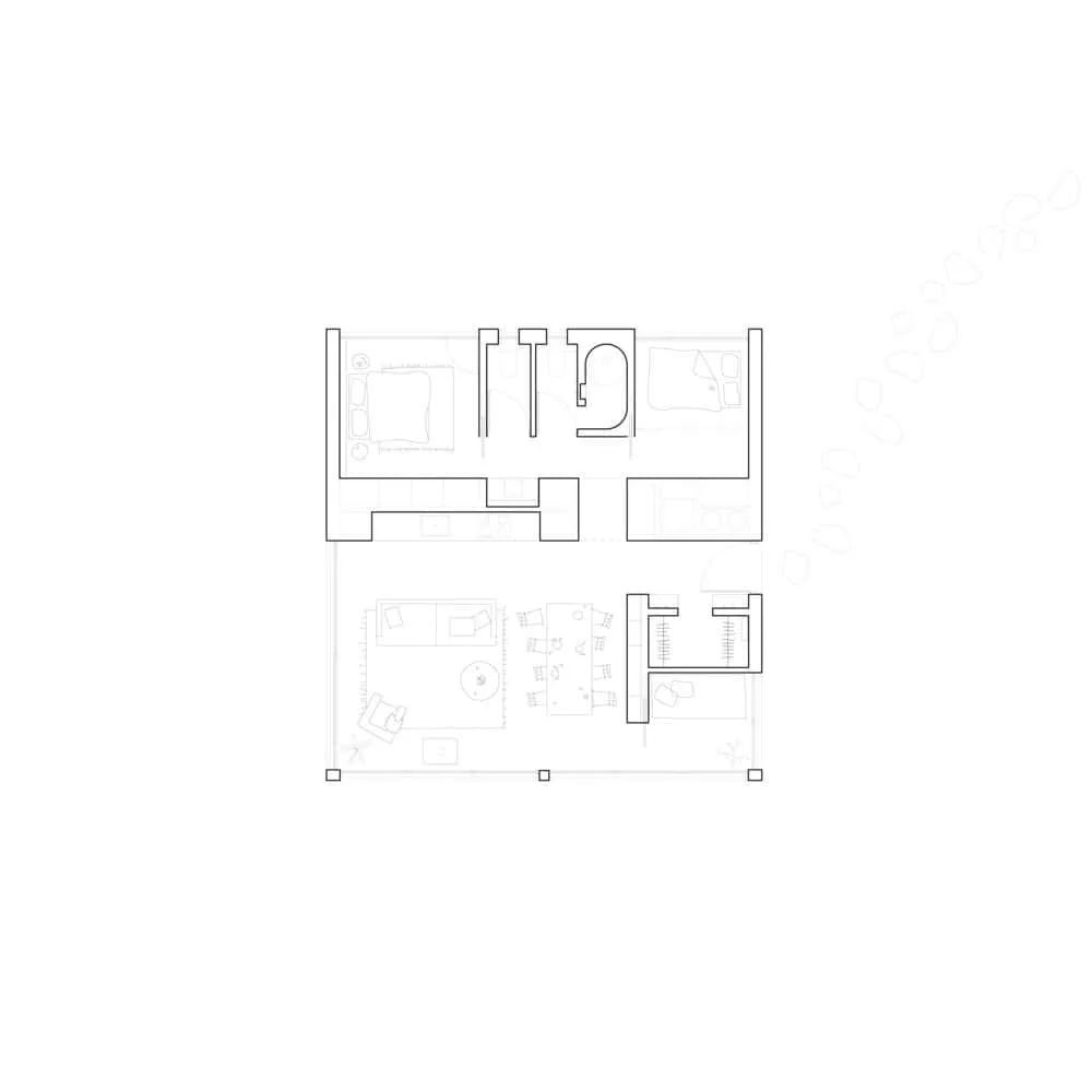 Maison Spiron — plan d'architecture de niveau à Potton, Québec, Canada