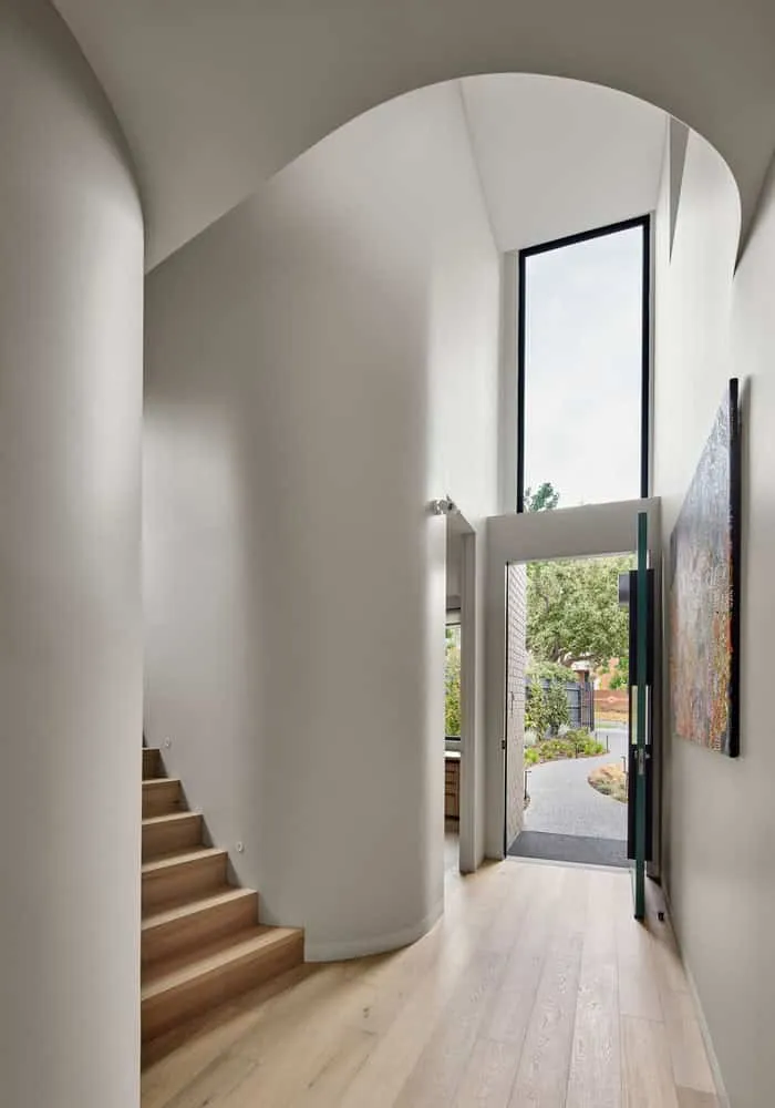 Ripple House by Atlas Architects – Entrance Hall with Stairs, Glen Iris, Victoria