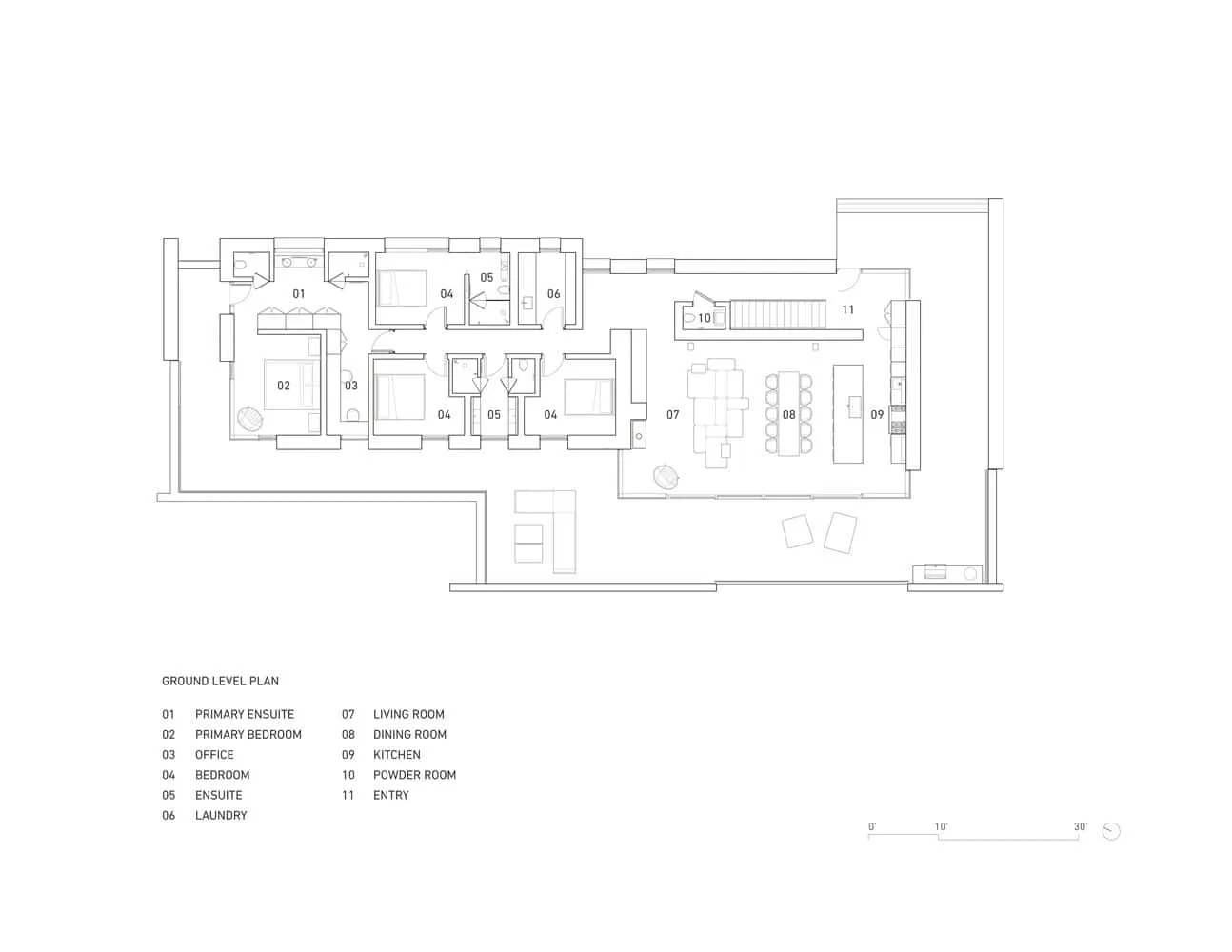 First Floor Plan of Sagamore North Cottage by Akb Architects, Mask