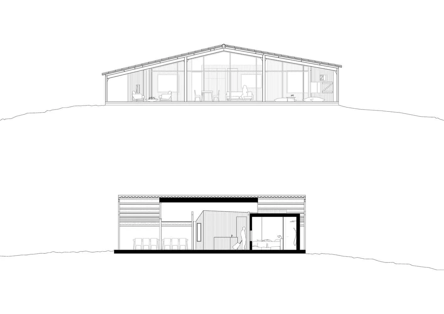 拉格兰热红屋，签尔德·拉森拍摄——多尔多涅省法国土壤一角