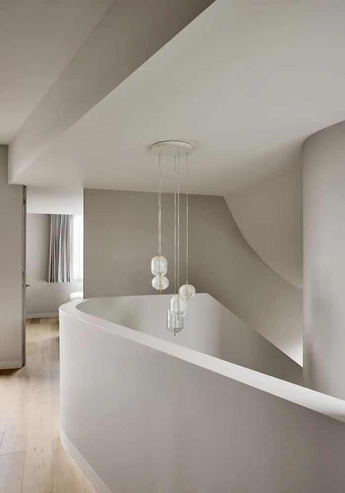 Ripple House by Atlas Architects – Pendant Light in Corridor, Glen Iris, Victoria