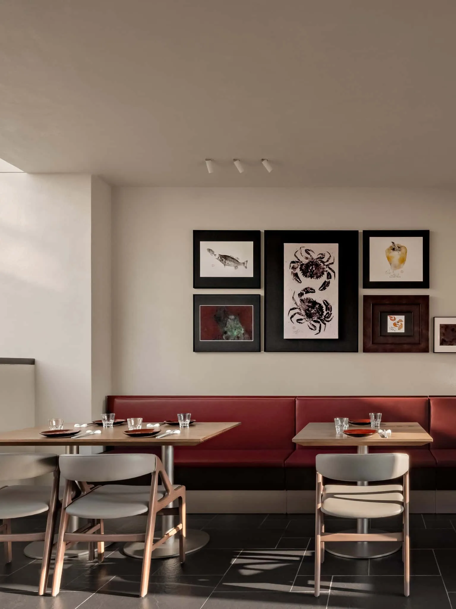 Yang Sin Lobster · Bai Jia Hu, by IN.X — art wall in dining area, Nanjing, China
