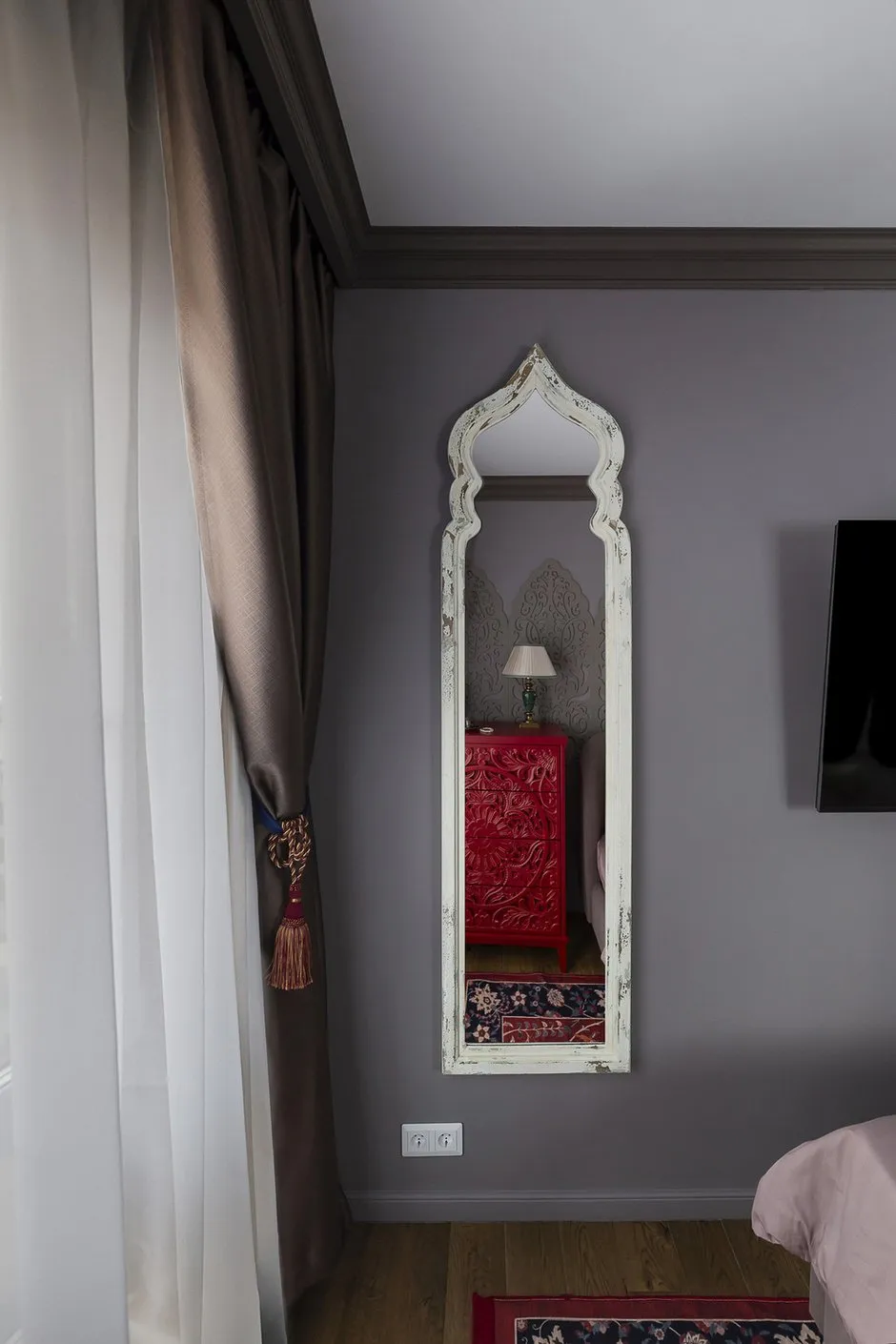 Zdjęcie: Sypialnia w stylu wschodnim, eklektyka, mieszkanie, projekt dnia, Moskwa, 3 pokoje, 40–60 metrów kwadratowych, Swietłana Lasiejewa – zdjęcie na INMYROOM