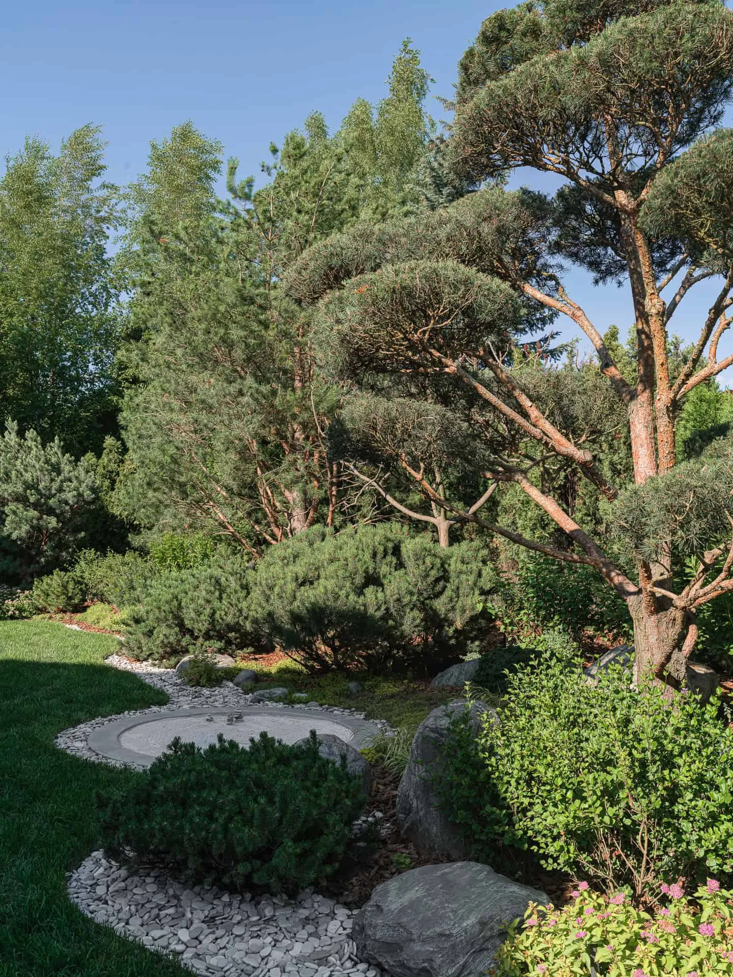 Bright Villa Kyoto Japanese Pine Rock Garden by Ekaterina Yakovenko Bright Villa Kyoto von Ekaterina Yakovenko, japanischer Kiefern- und Felsengarten in Russland