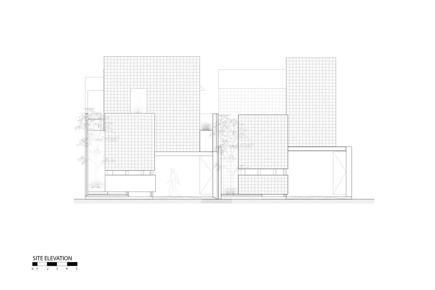 Arkana Architects द्वारा बनाई गई Villa Sipat & Sauh की वास्तुकला संबंधी साइट ऊँचाई योजना