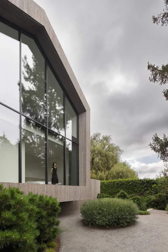 Re-folded House Gable Window Portrait by McLeod Bovell Modern Houses Re-folded House by McLeod Bovell Modern Houses, gable window portrait exterior, Vancouver