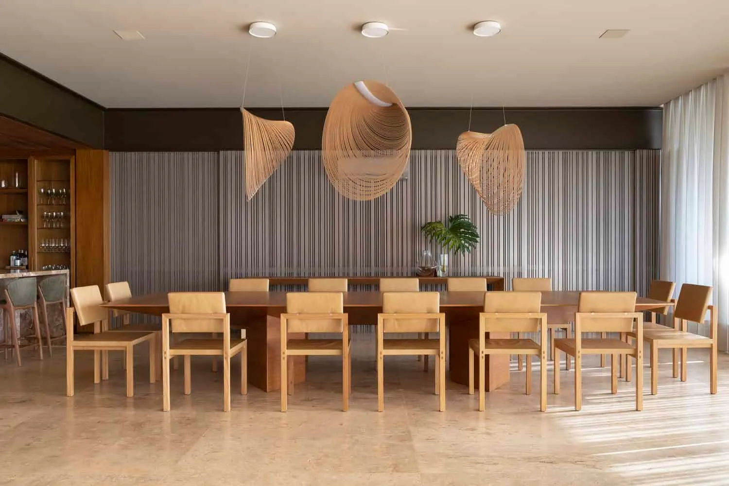 Esszimmer des FE House von N2B Arquitetura