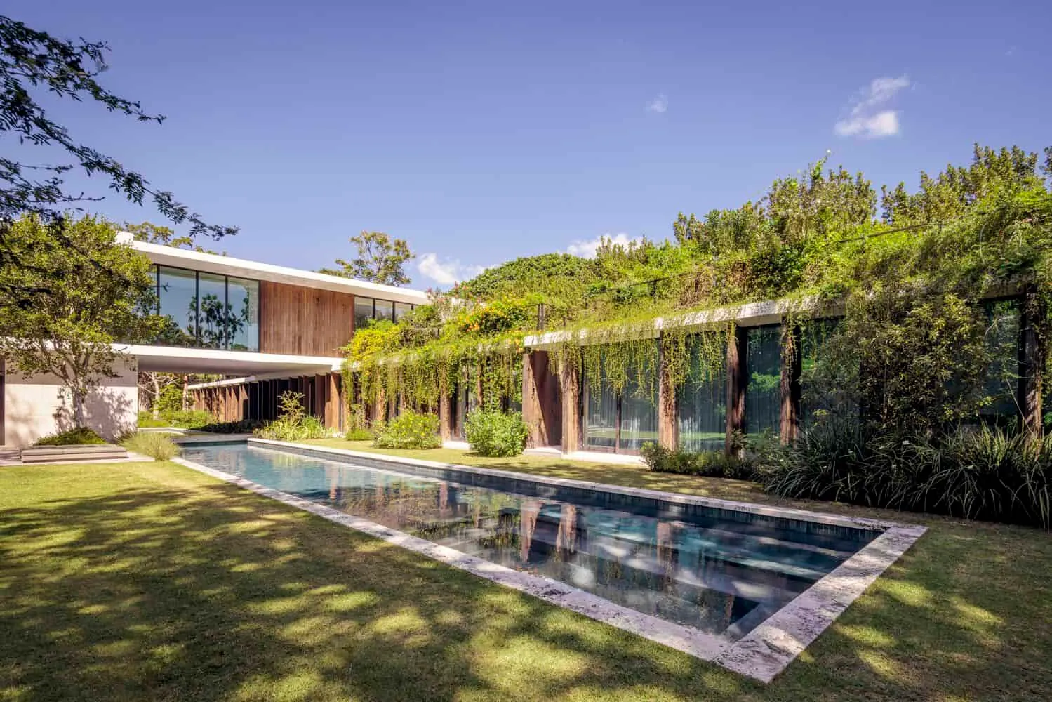 KIAORA Green Facade by STRANG Haus KIAORA von STRANG mit grüner Fassade in Miami, Florida
