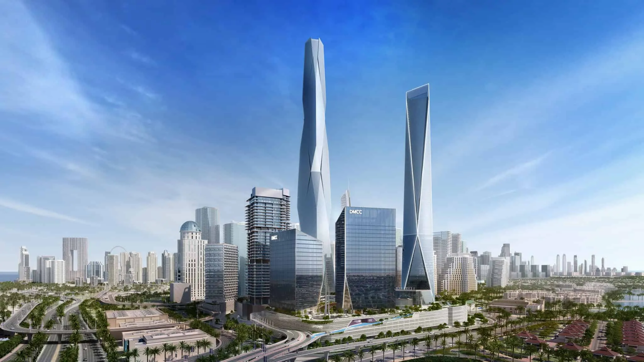 Najciekawsze pod względem architektury projekty w Dubaju i to, co należy o nich wiedzieć Bardzo nowoczesne wieże drapaczy chmur o futurystycznej architekturze w tętniącym życiem miasteczku, charakteryzujące się innowacyjnymi projektami budynków, eleganckimi szklanymi fasadami oraz elementami projektowania miejskiego tworzącymi imponujący krajobraz miasta.