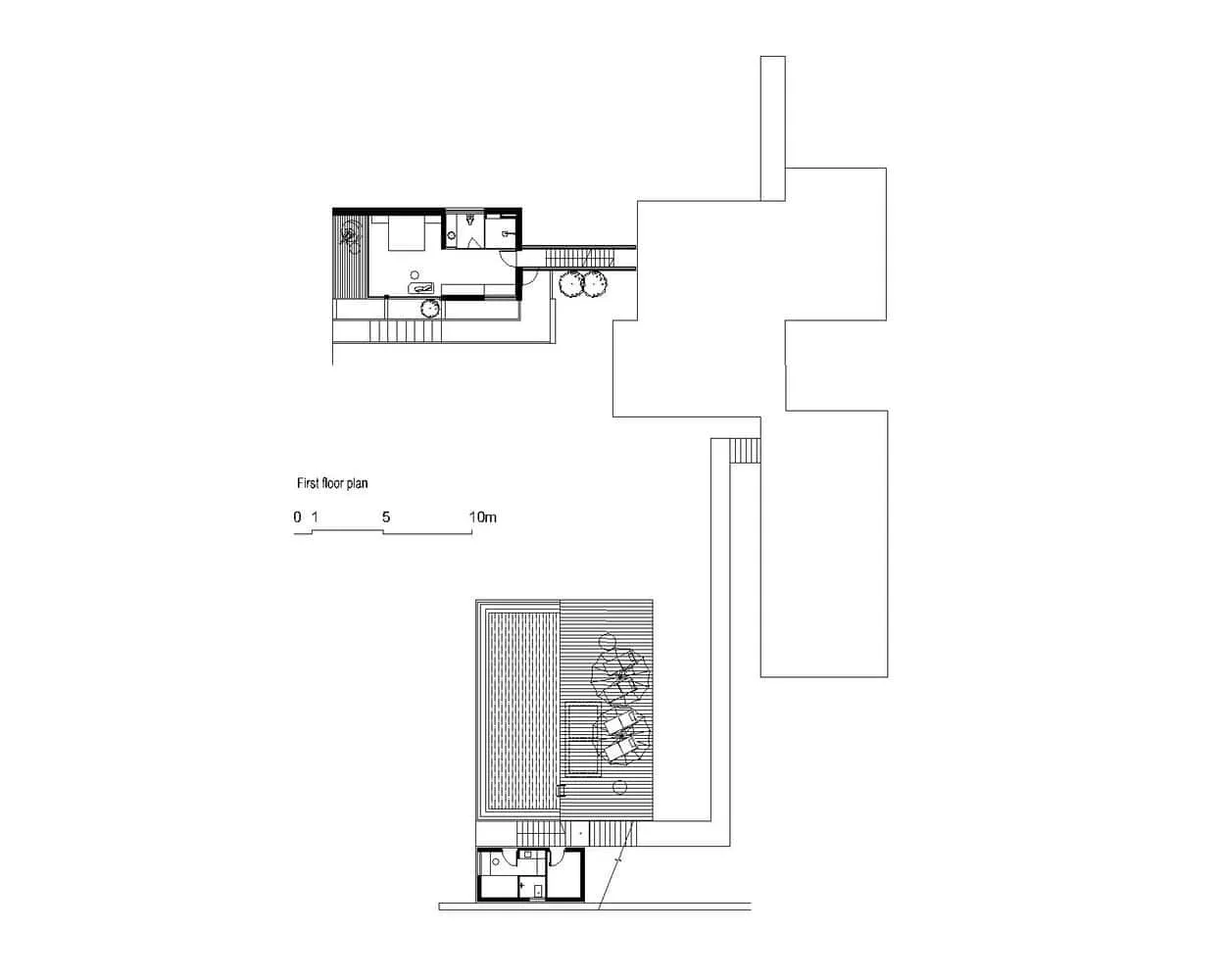 Erster Grundriss des Tam Dao Retreat House von Idee architects Erster Grundriss des Tam Dao Retreat House von Idee architects in Tam Dao, Vietnam