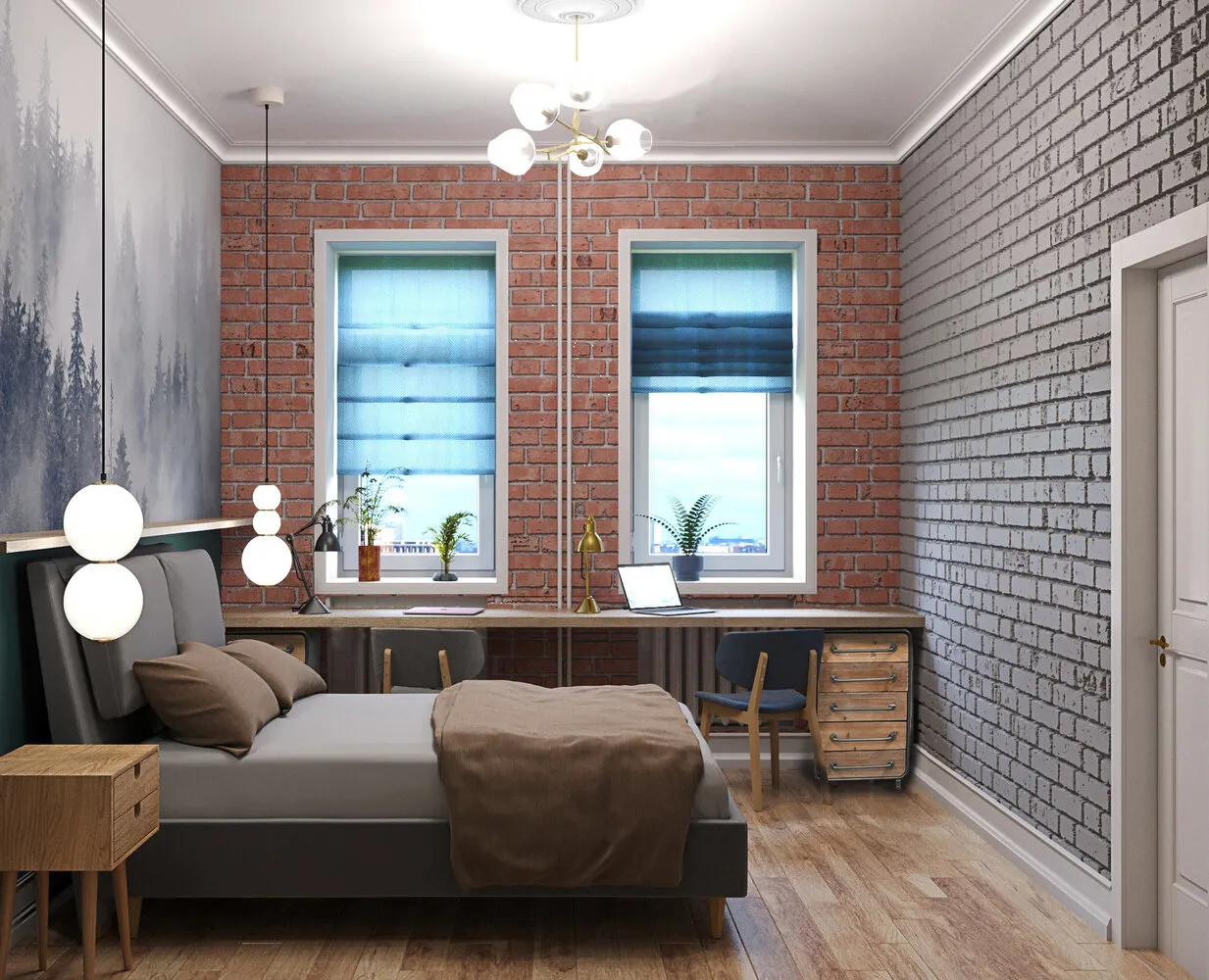 Zdjęcie: w stylu nowoczesnym, mieszkanie, projekt dnia, Moskwa, Stalinka, dom z cegły, 3 pokoje, 60–90 metrów kwadratowych, Jewgienija Cepuljanis – zdjęcie na INMYROOM