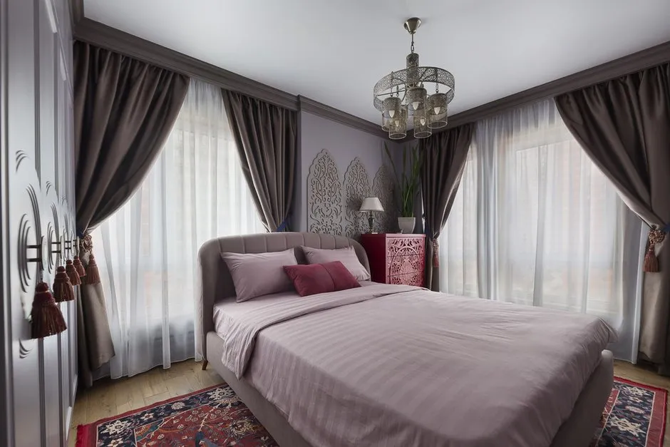 Zdjęcie: Sypialnia w stylu wschodnim, eklektyka, mieszkanie, projekt dnia, Moskwa, 3 pokoje, 40–60 metrów kwadratowych, Swietłana Lasiejewa – zdjęcie na INMYROOM