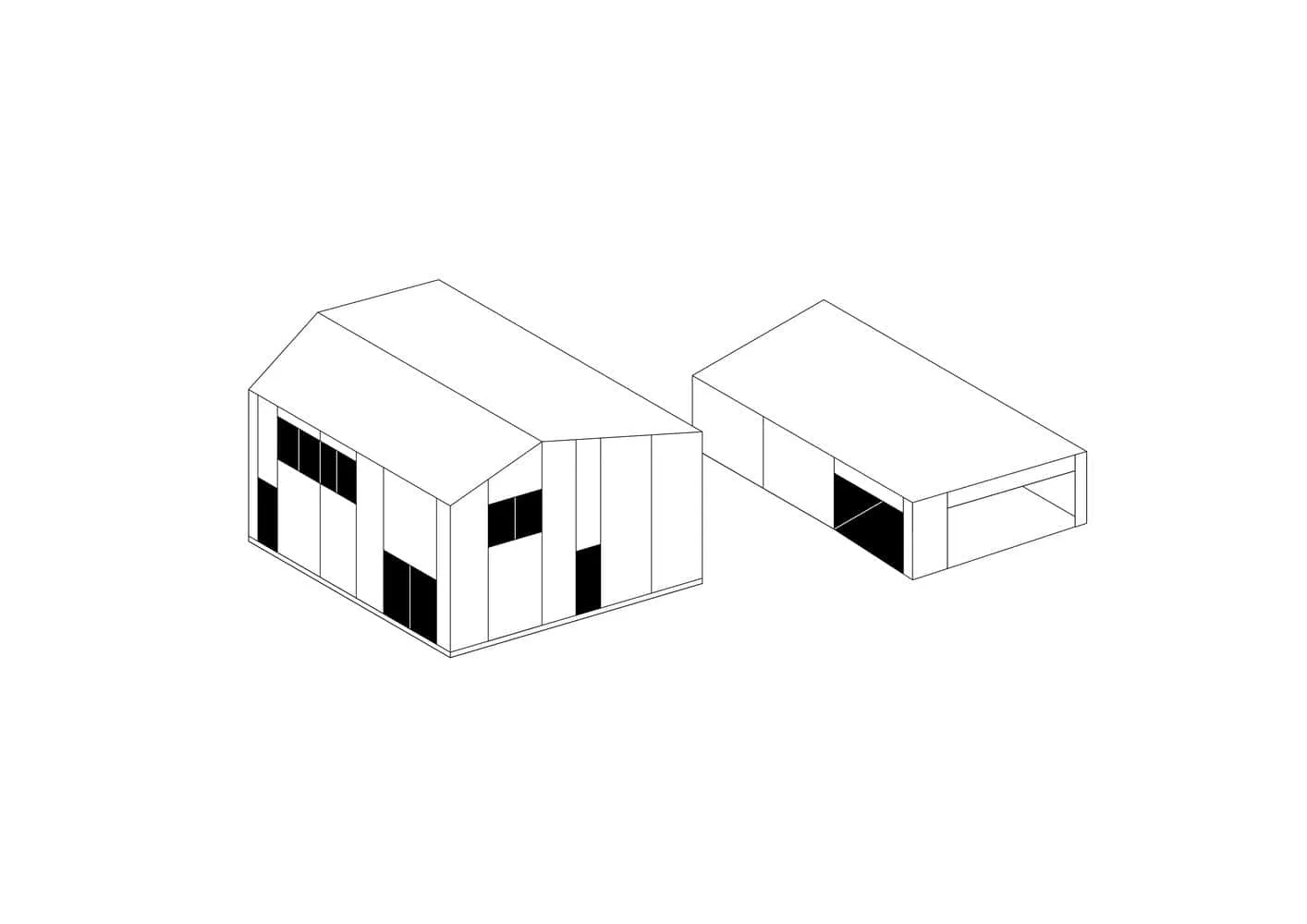 Isometrisches Diagramm des Dunes House von HGA Henning Grahn Architektur Dunes House von HGA Henning Grahn Architektur – Isometrisches Diagramm, Mainz, Deutschland