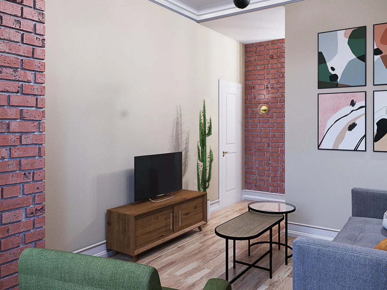 Zdjęcie: w stylu nowoczesnym, mieszkanie, projekt dnia, Moskwa, Stalinka, dom ceglany, 3 pokoje, 60–90 metrów kwadratowych, Jewgienija Cepuljanis – zdjęcie na INMYROOM