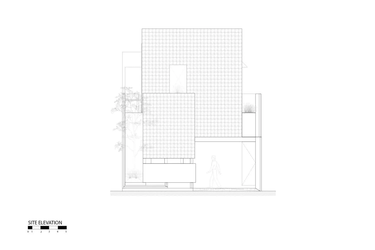 Villa Sipat & Sauh की बाहरी संरचना एवं वास्तुकला को दर्शाने वाली दूसरी ऊँचाई योजना